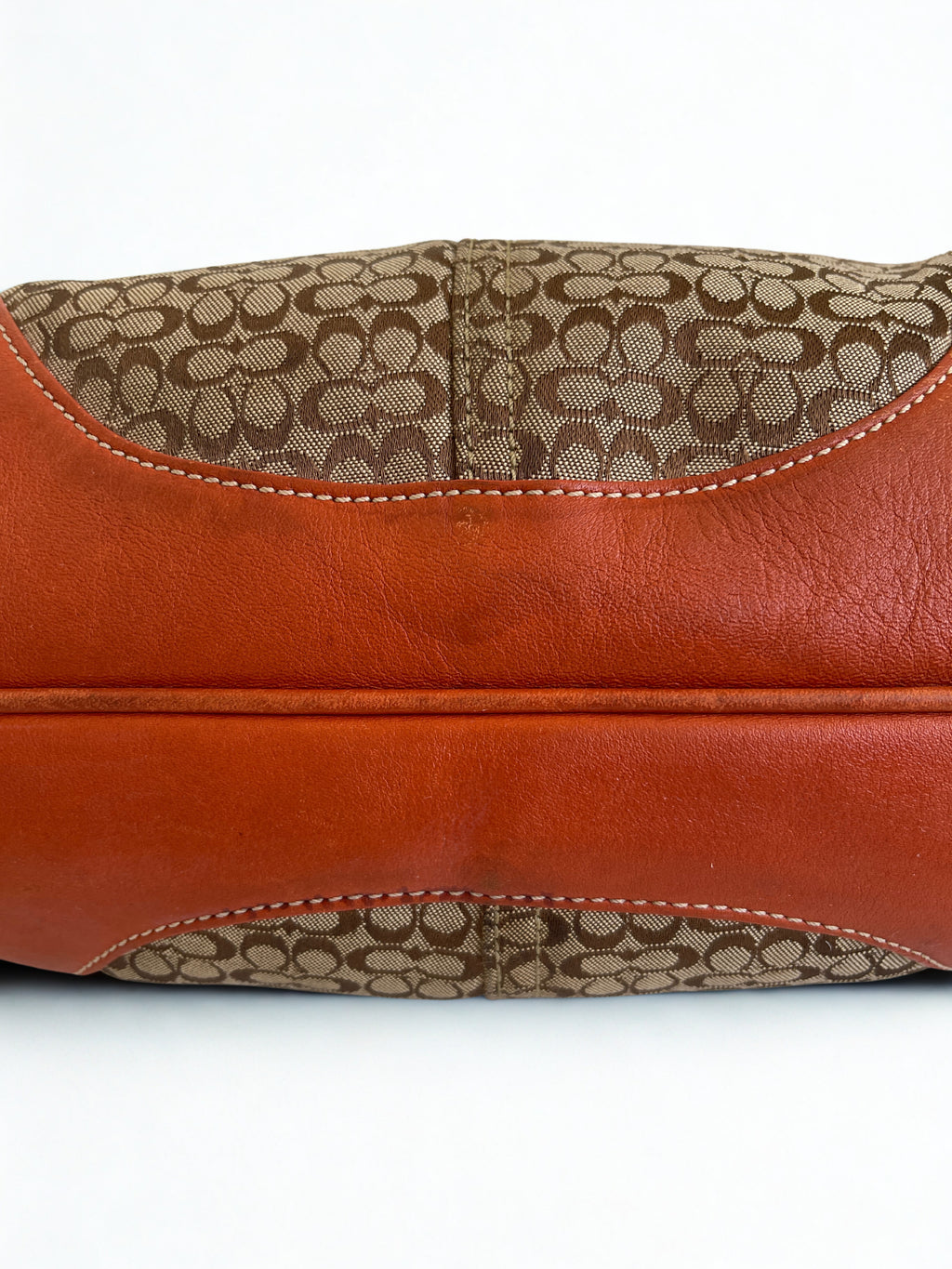 Coach signature brown ergo style hobo shoulder bag