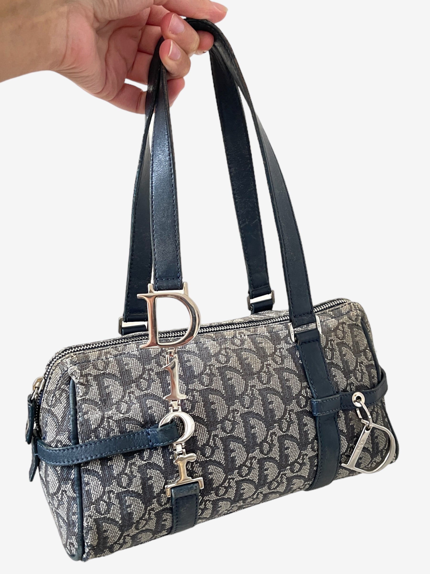 Vintage Dior monogram shoulder bag