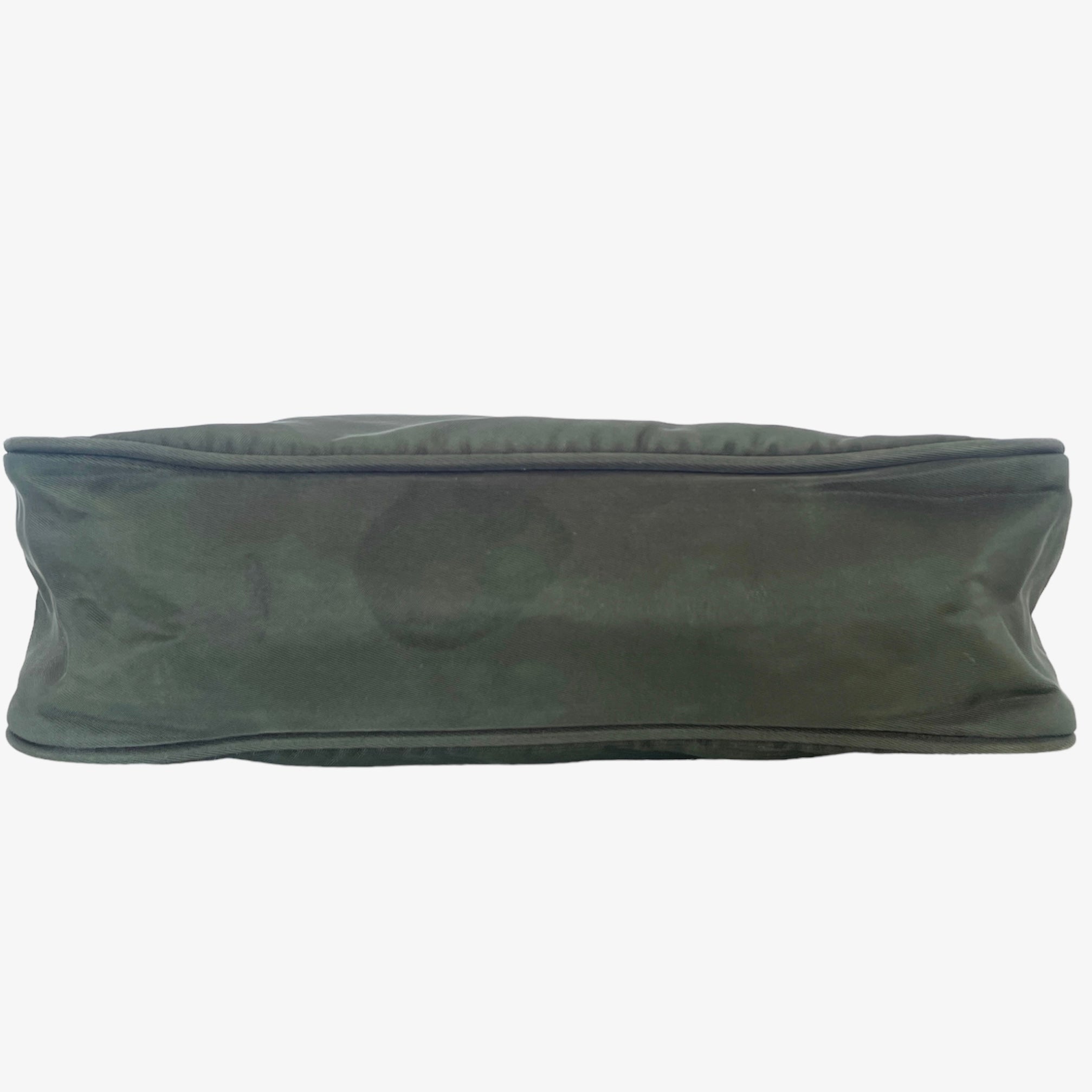 Vintage Prada nylon hobo in khaki green