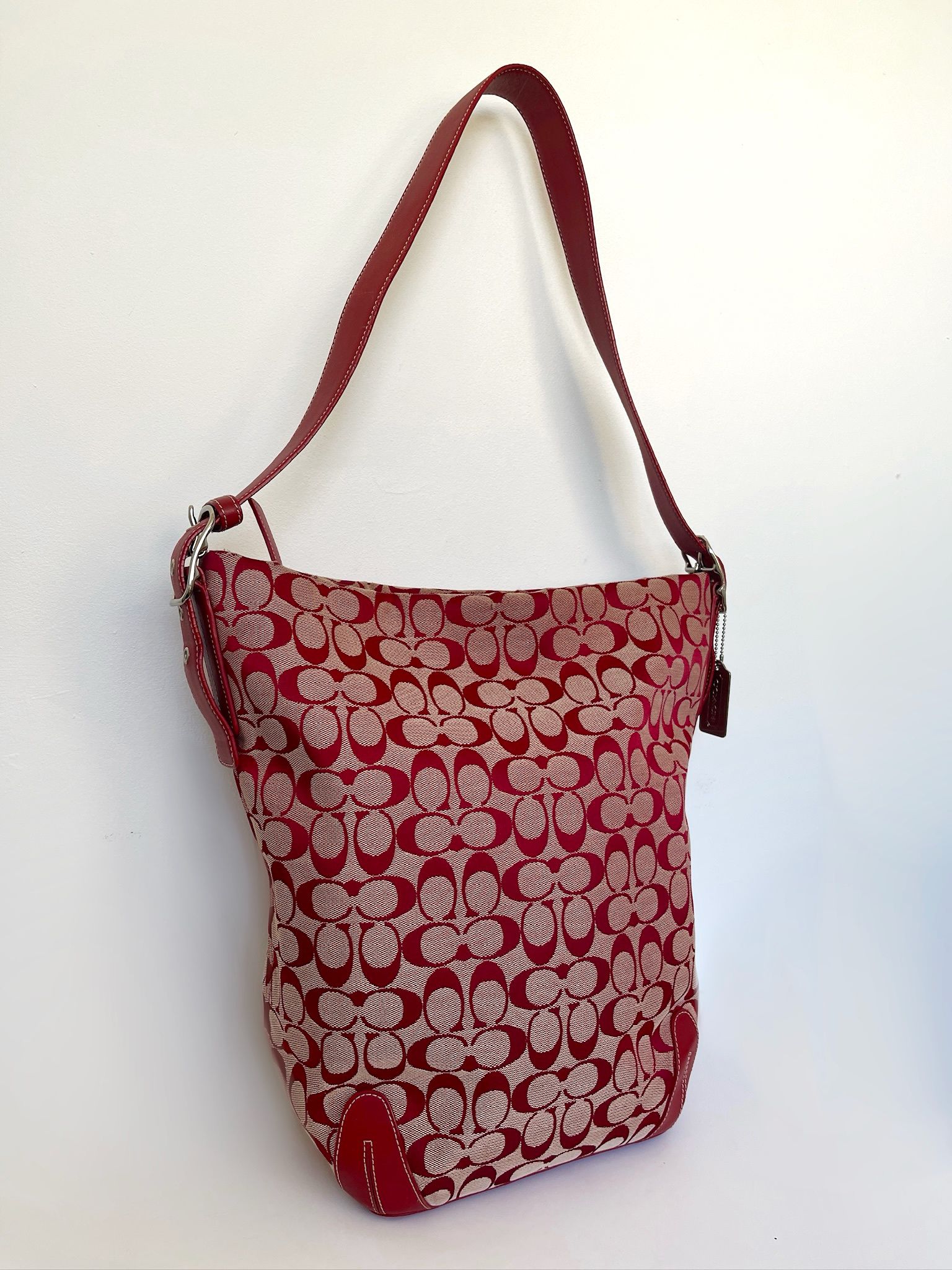 Coach signature XL hobo shoulder bag.