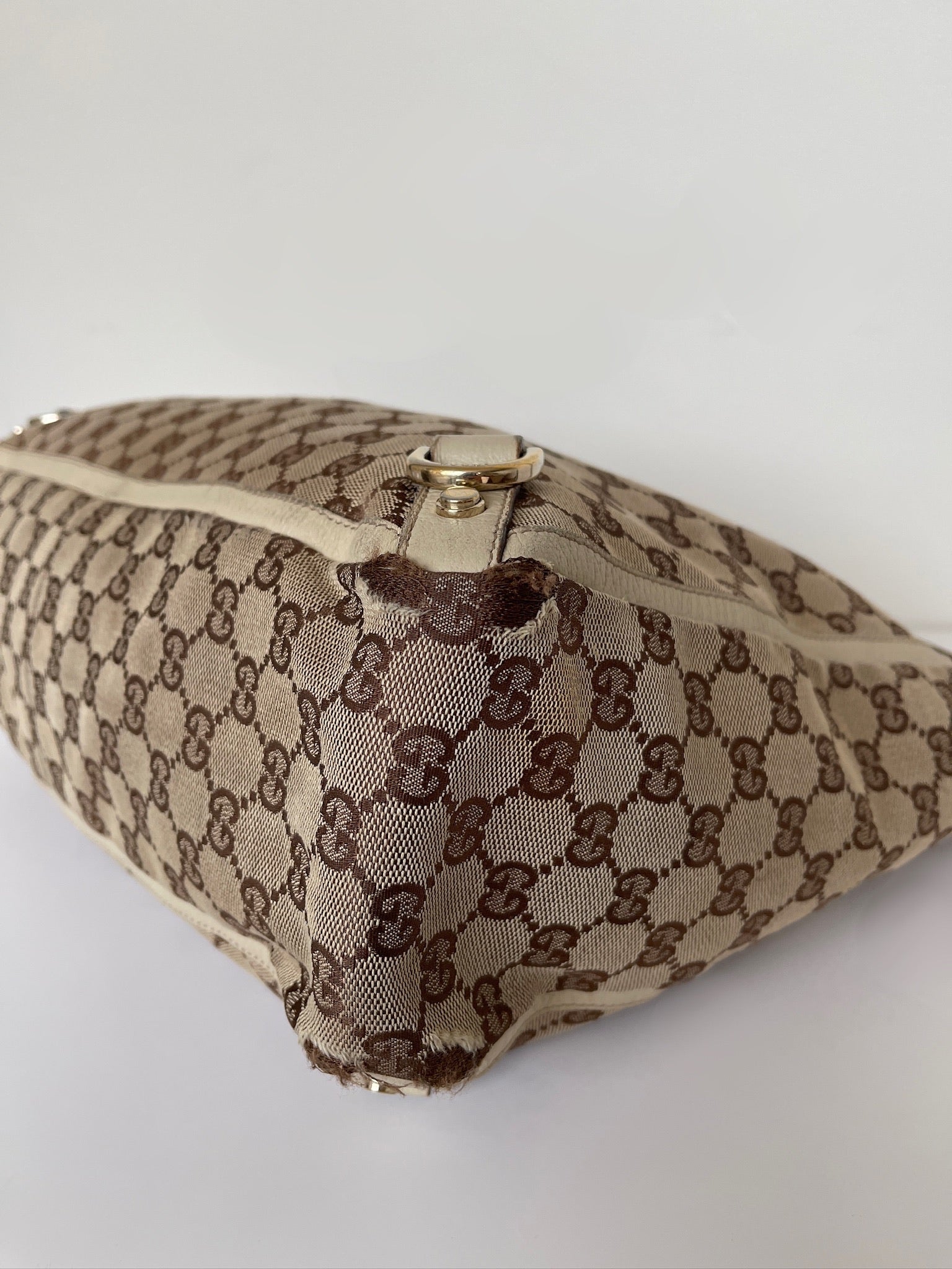 Gucci Abbey large canvas tote