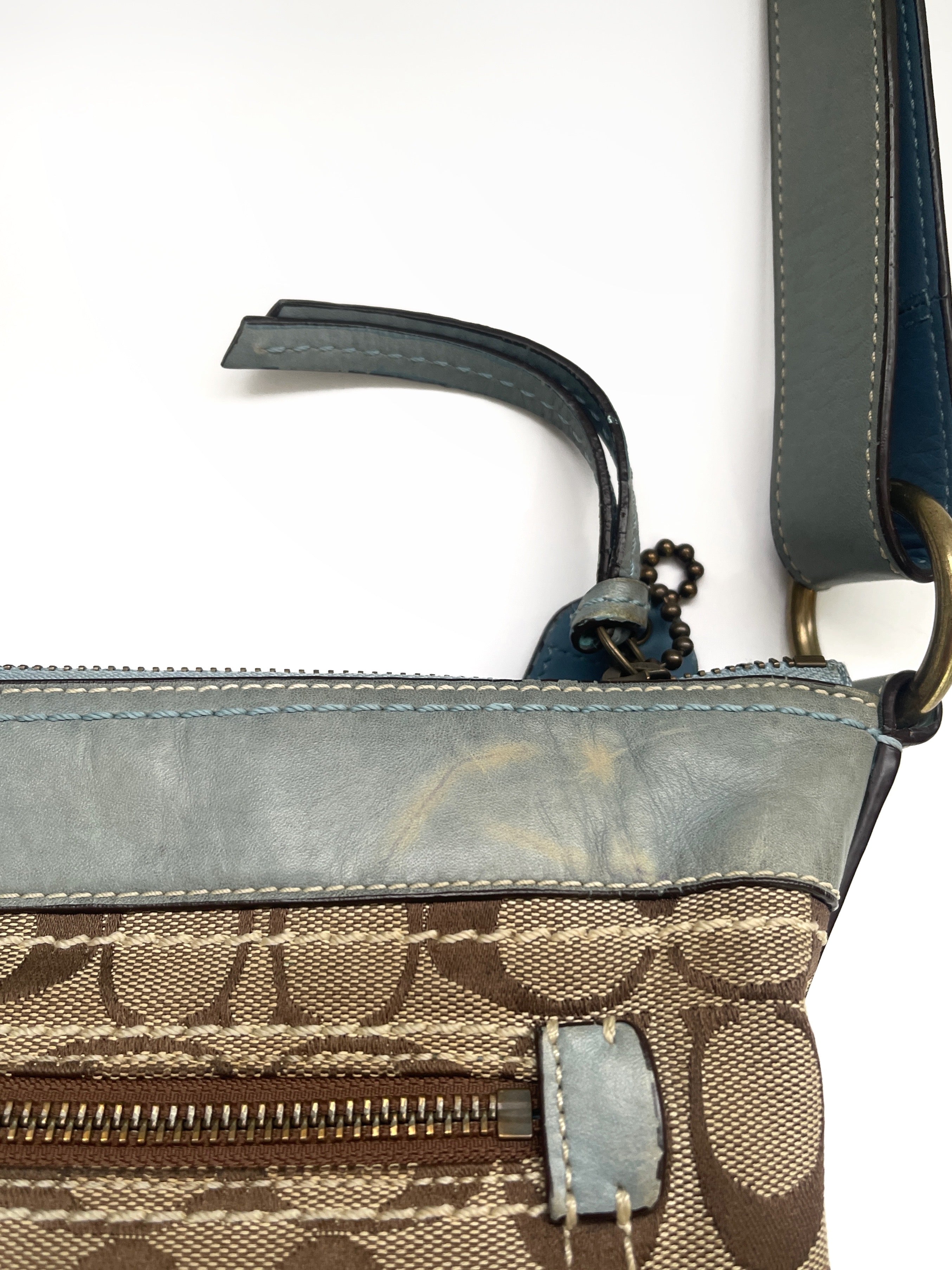 00s Coach signature monogram bag