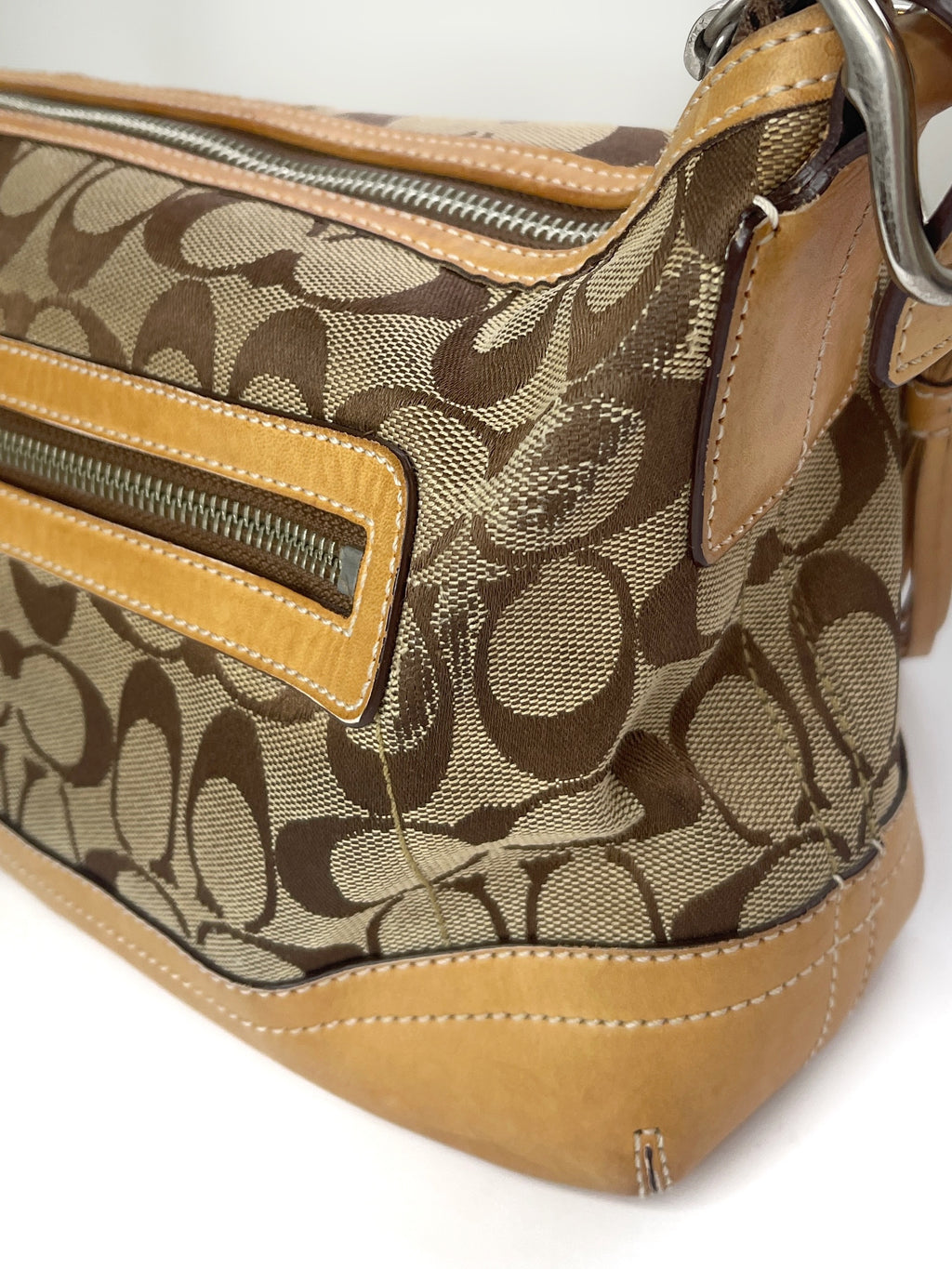 2000s Coach signature monogram bag