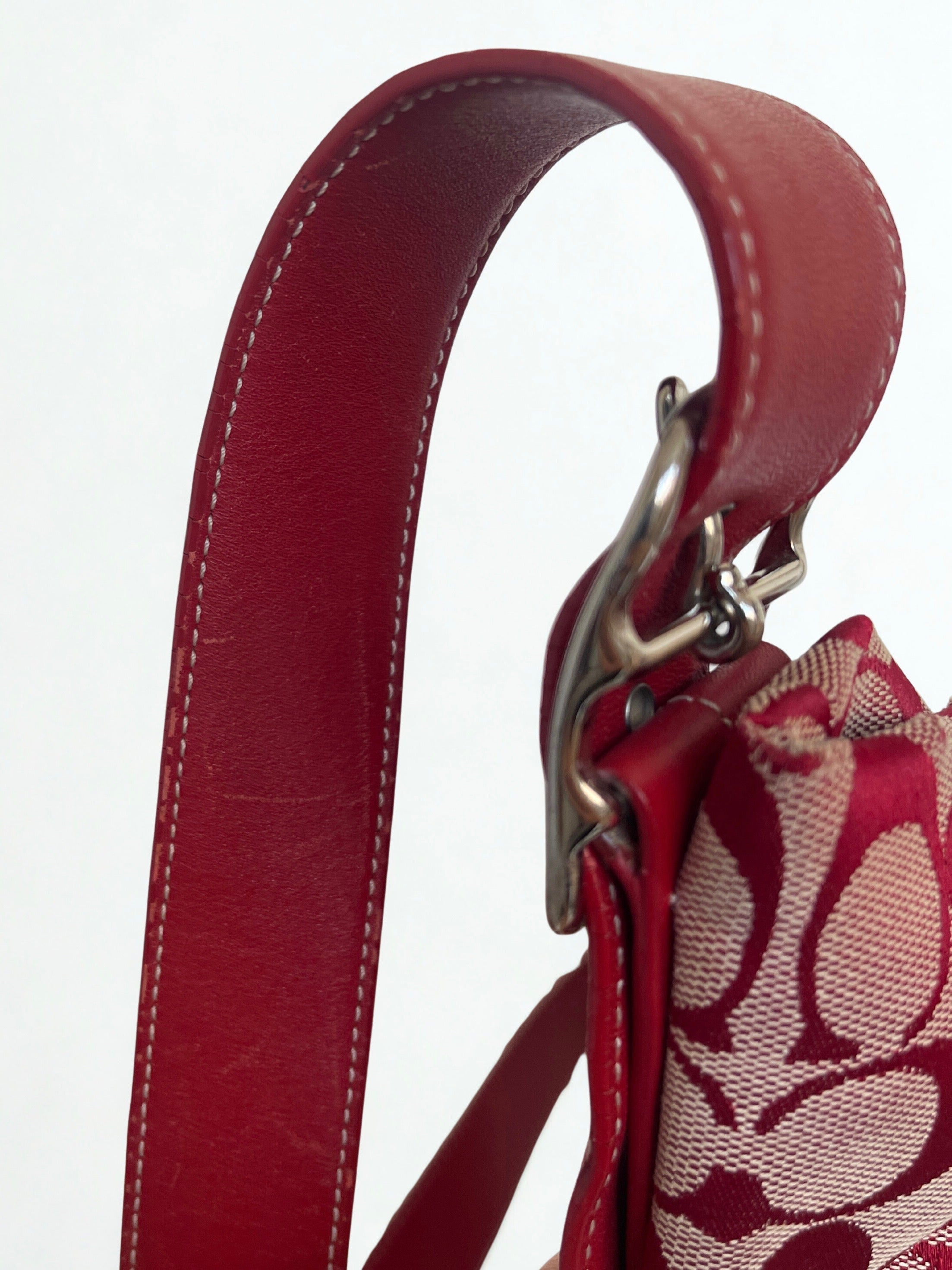 Coach signature XL hobo shoulder bag.