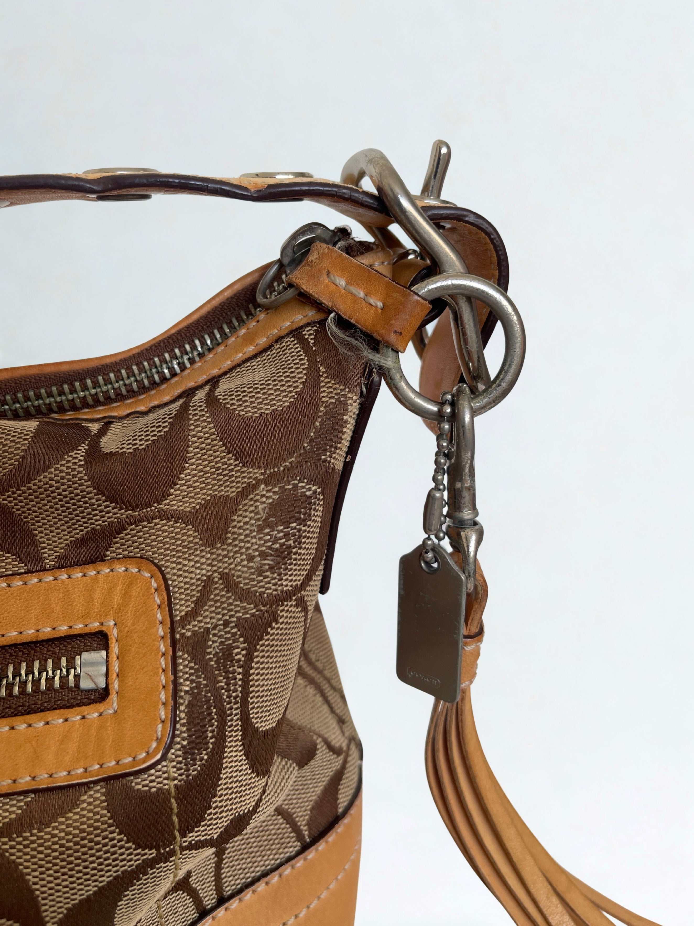 2000s Coach signature monogram bag