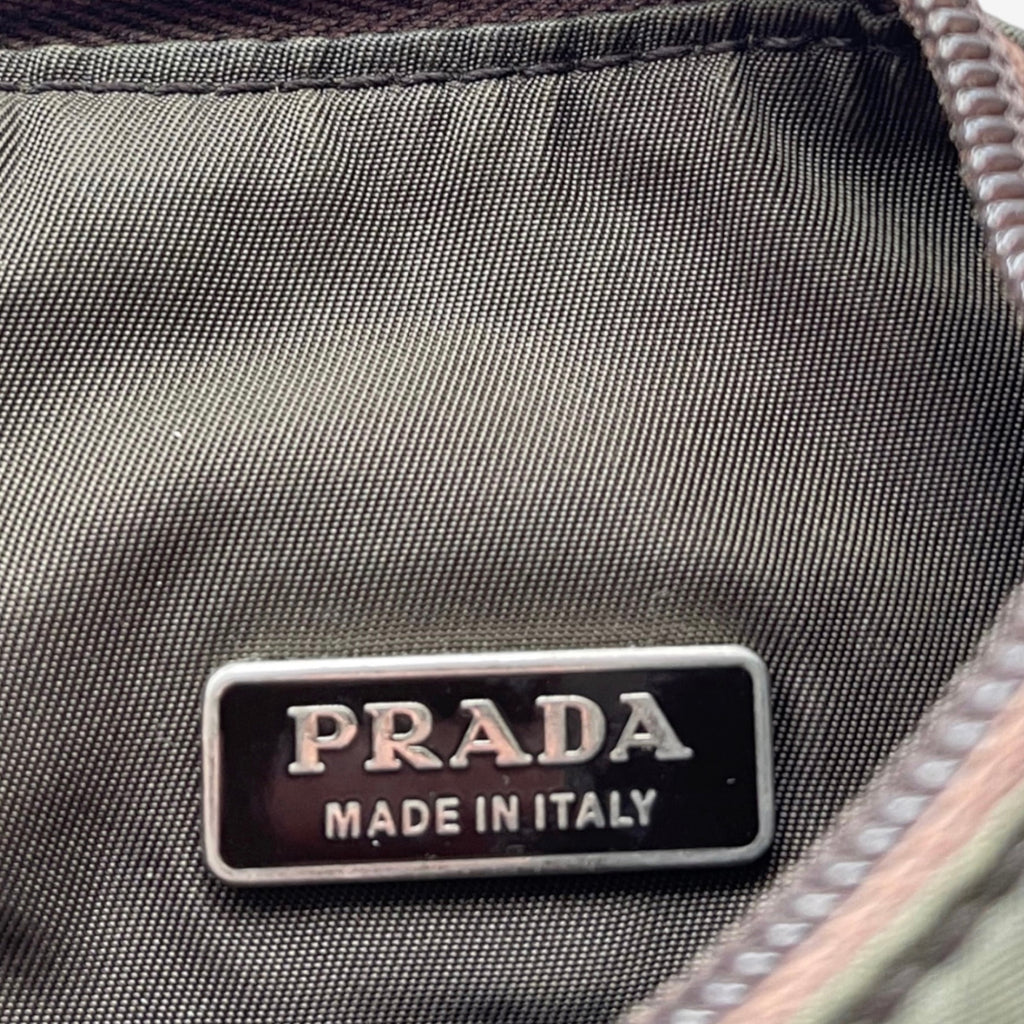 Vintage Prada nylon hobo in khaki green