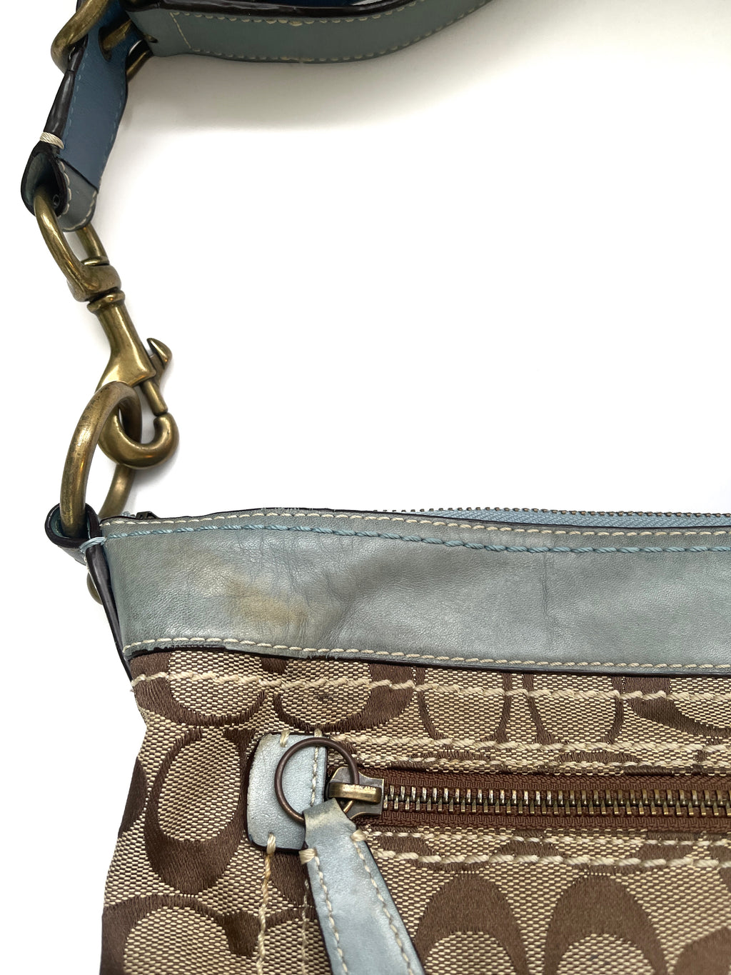 00s Coach signature monogram bag