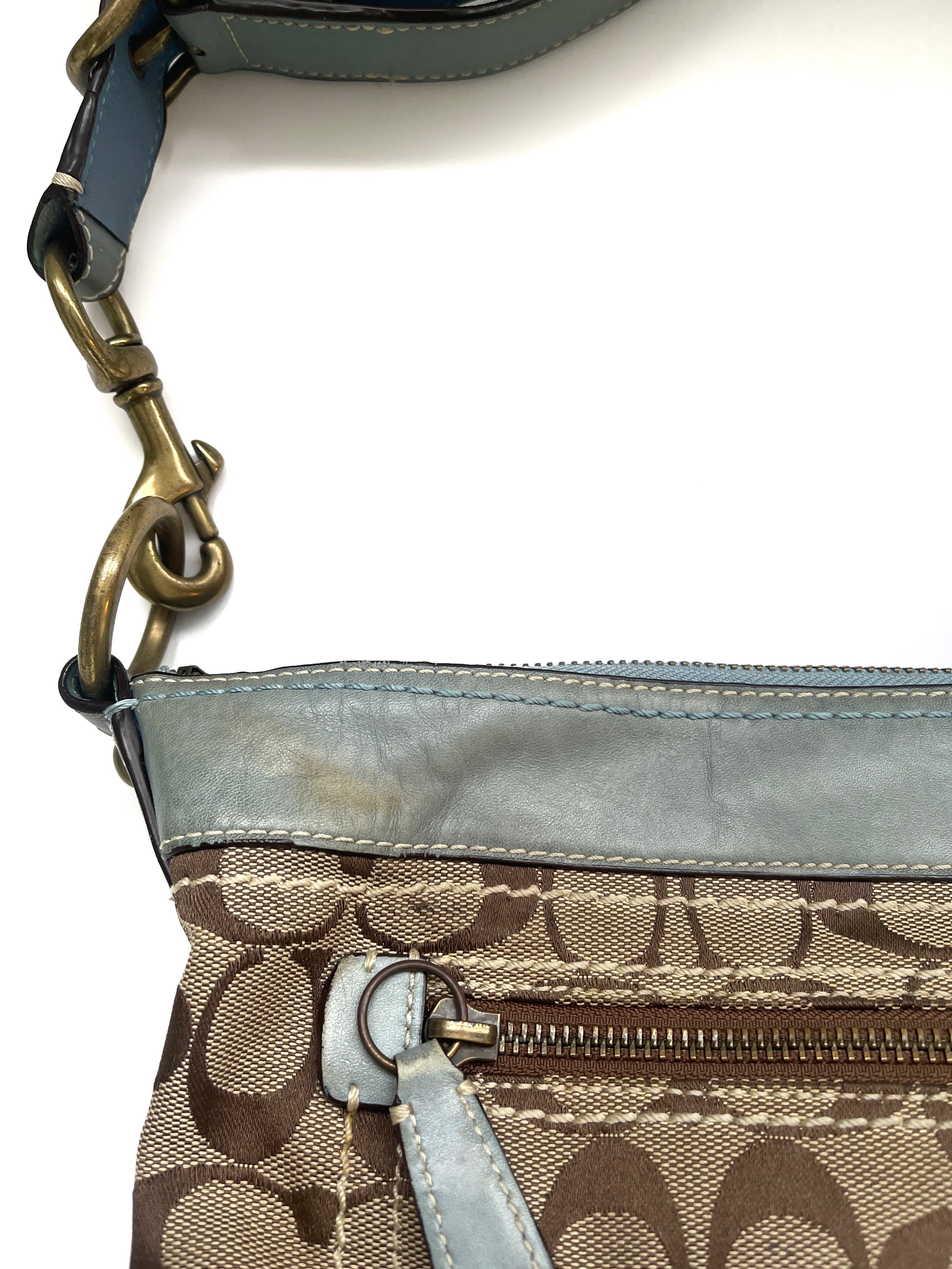 00s Coach signature monogram bag