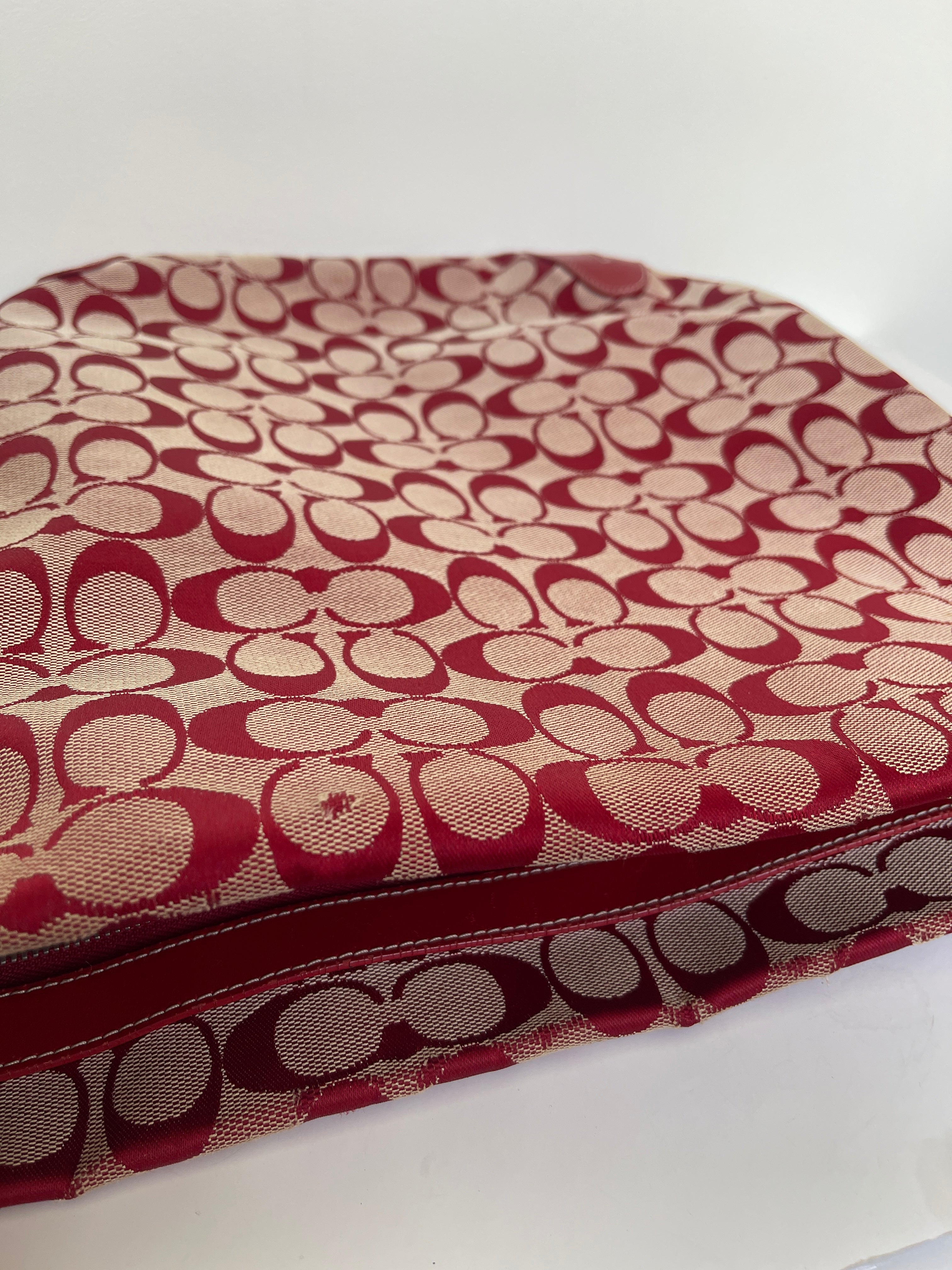Coach signature XL hobo shoulder bag.
