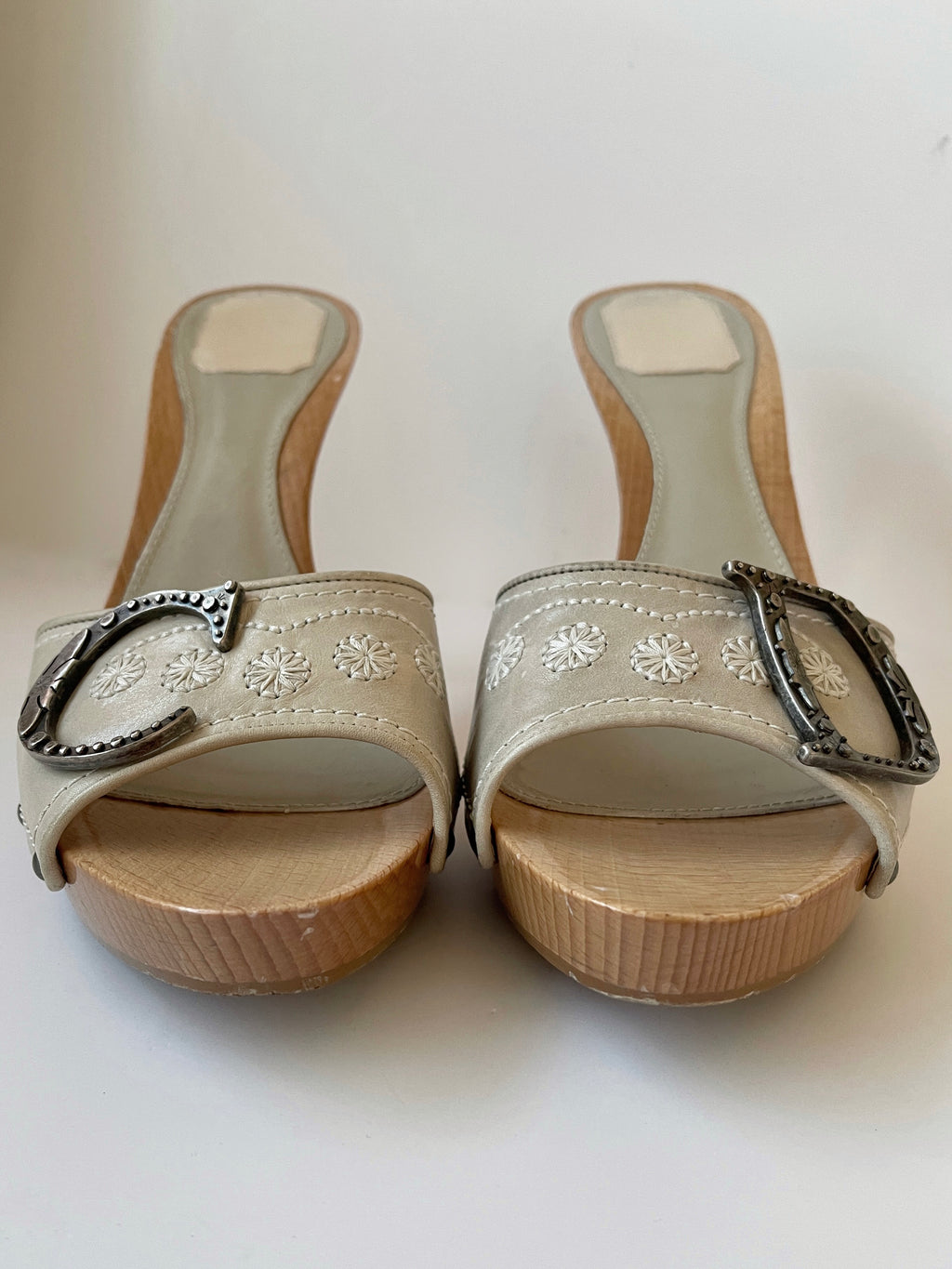 Christian dior western mules with logo detail EU40.5