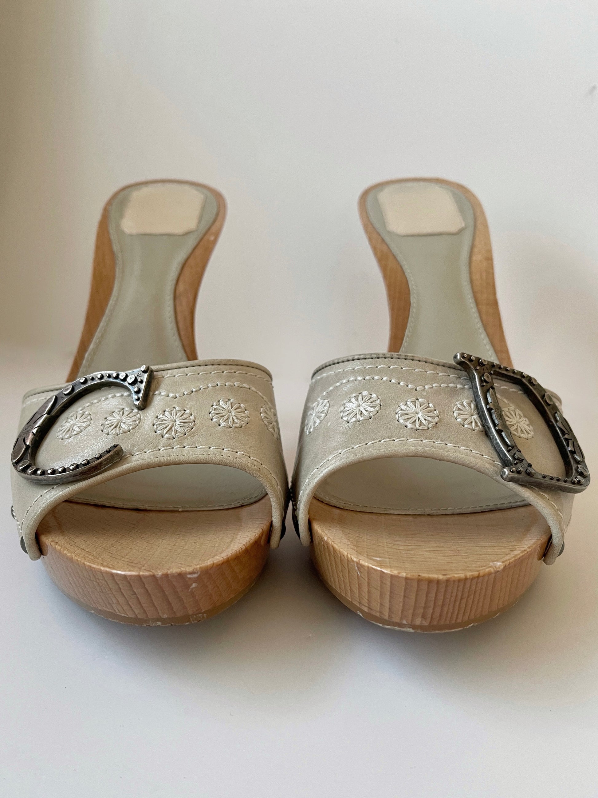 Christian dior western mules with logo detail EU40.5