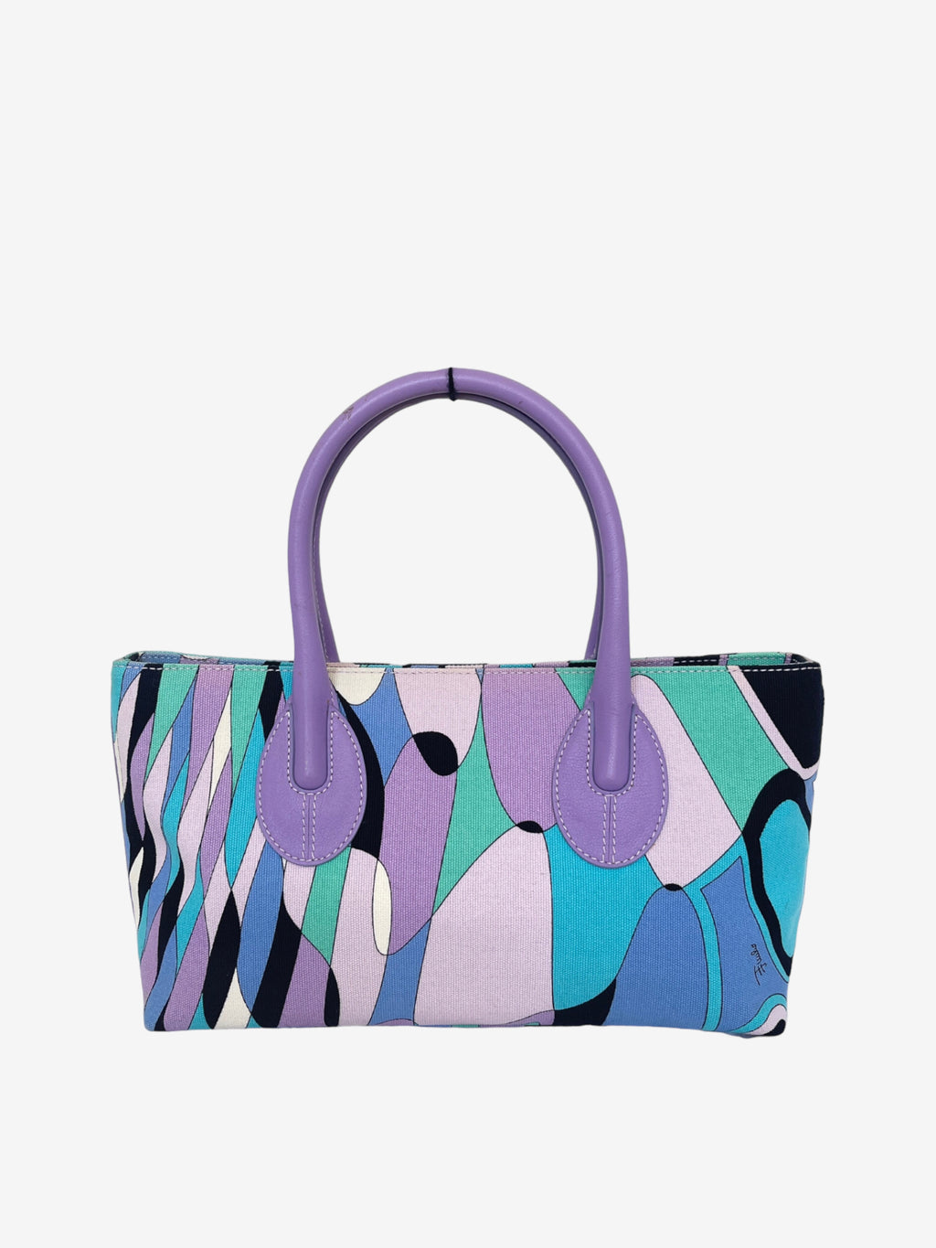 Emilio Pucci top handle bag abstract print