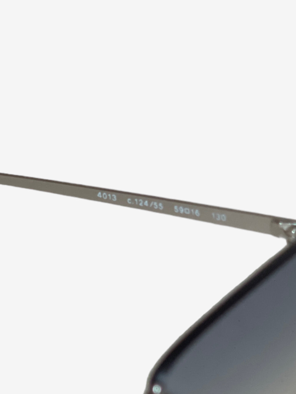 Vintage Chanel oval ombre rimless sunglasses