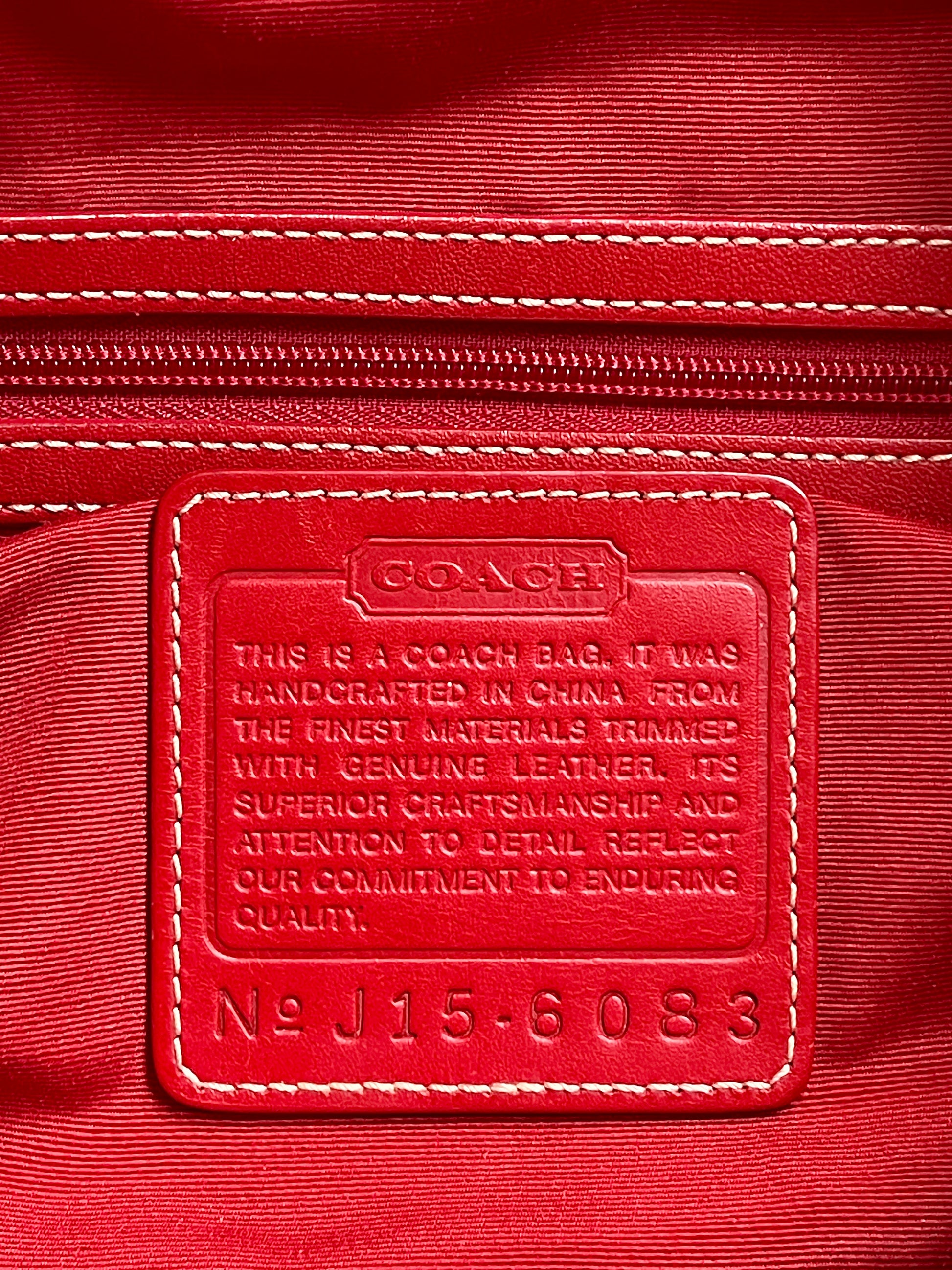 Coach signature XL hobo shoulder bag.
