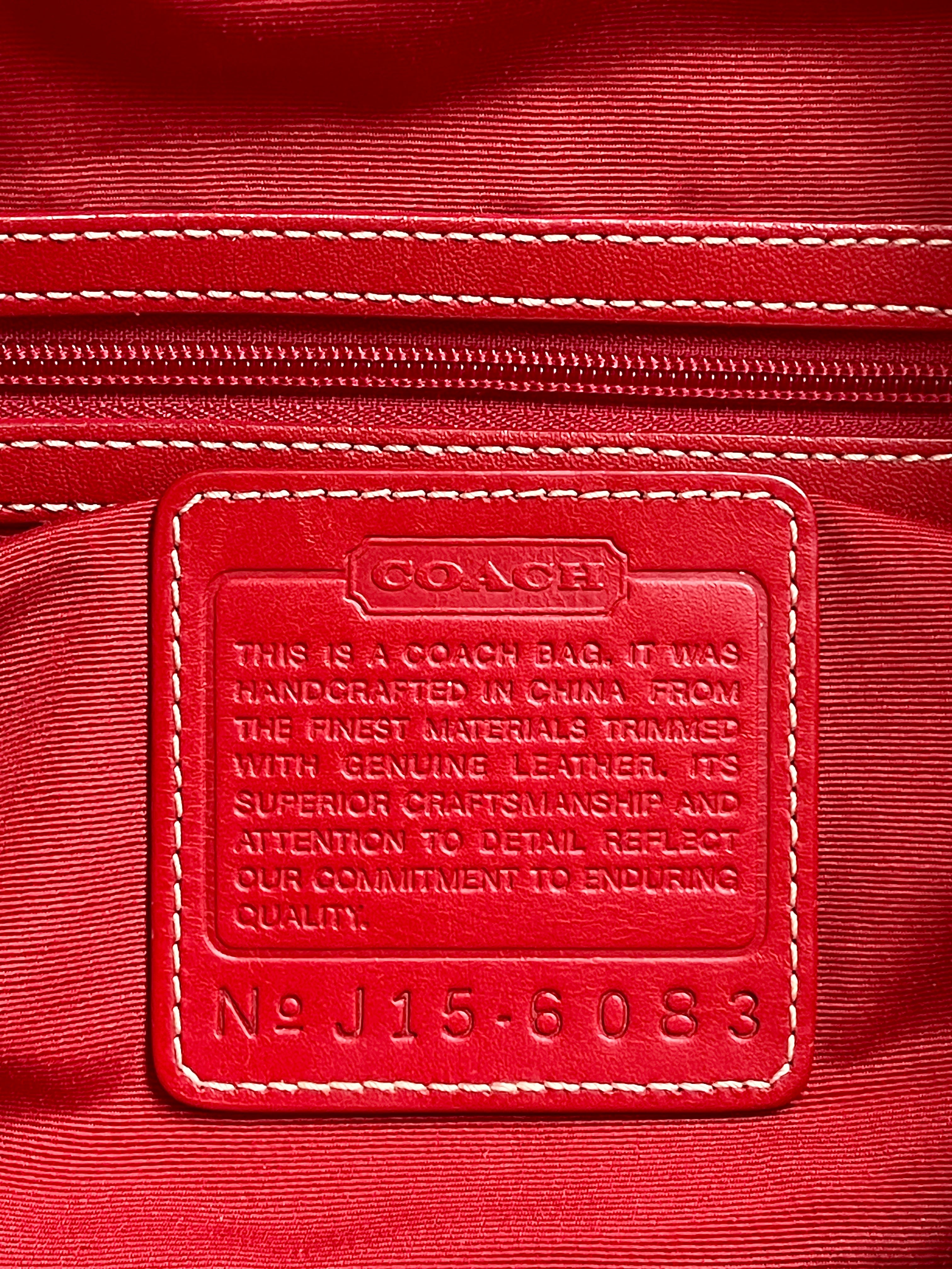 Coach signature XL hobo shoulder bag.