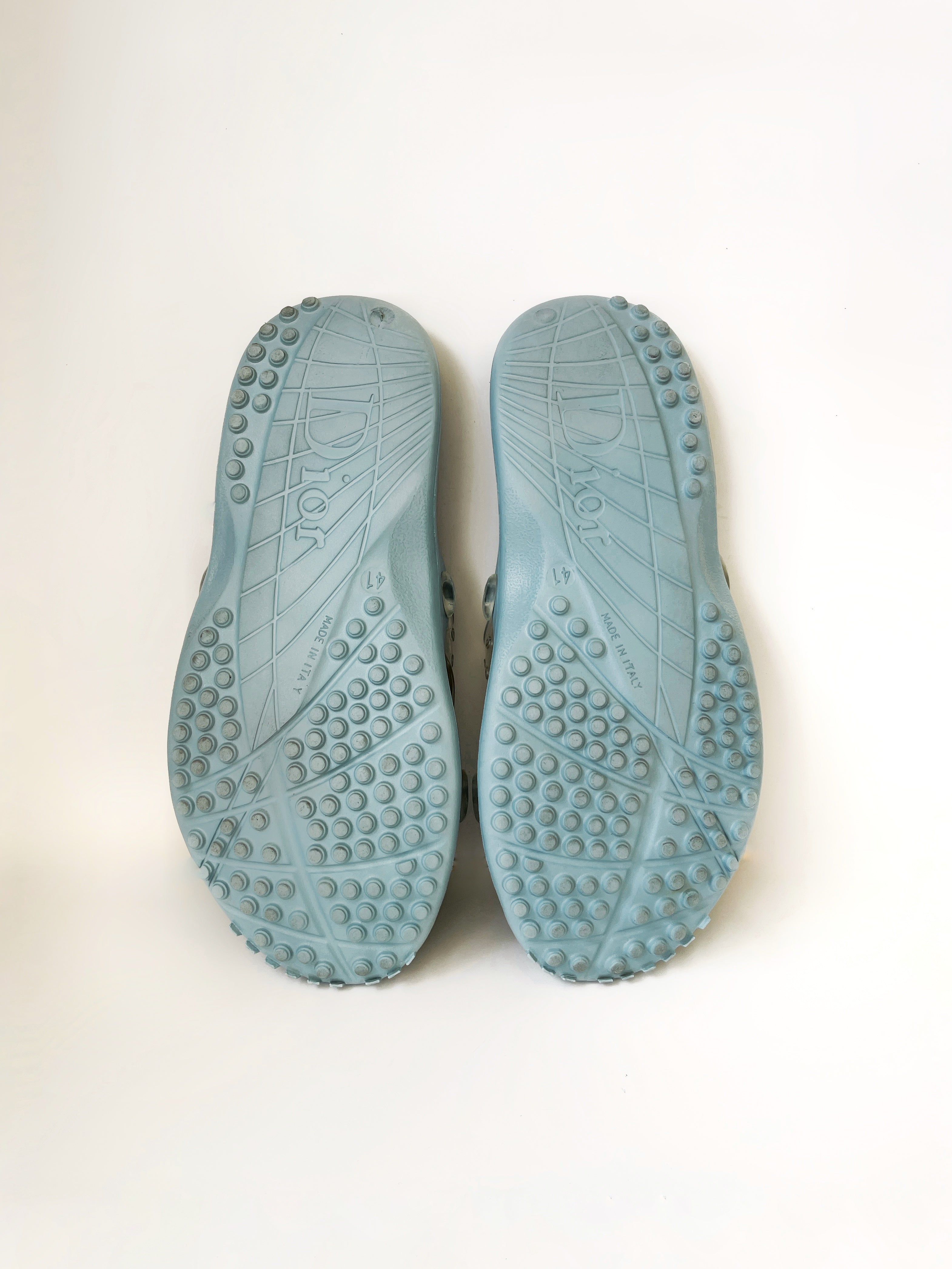 Vintage Dior Galliano era rubber pool slides EU41