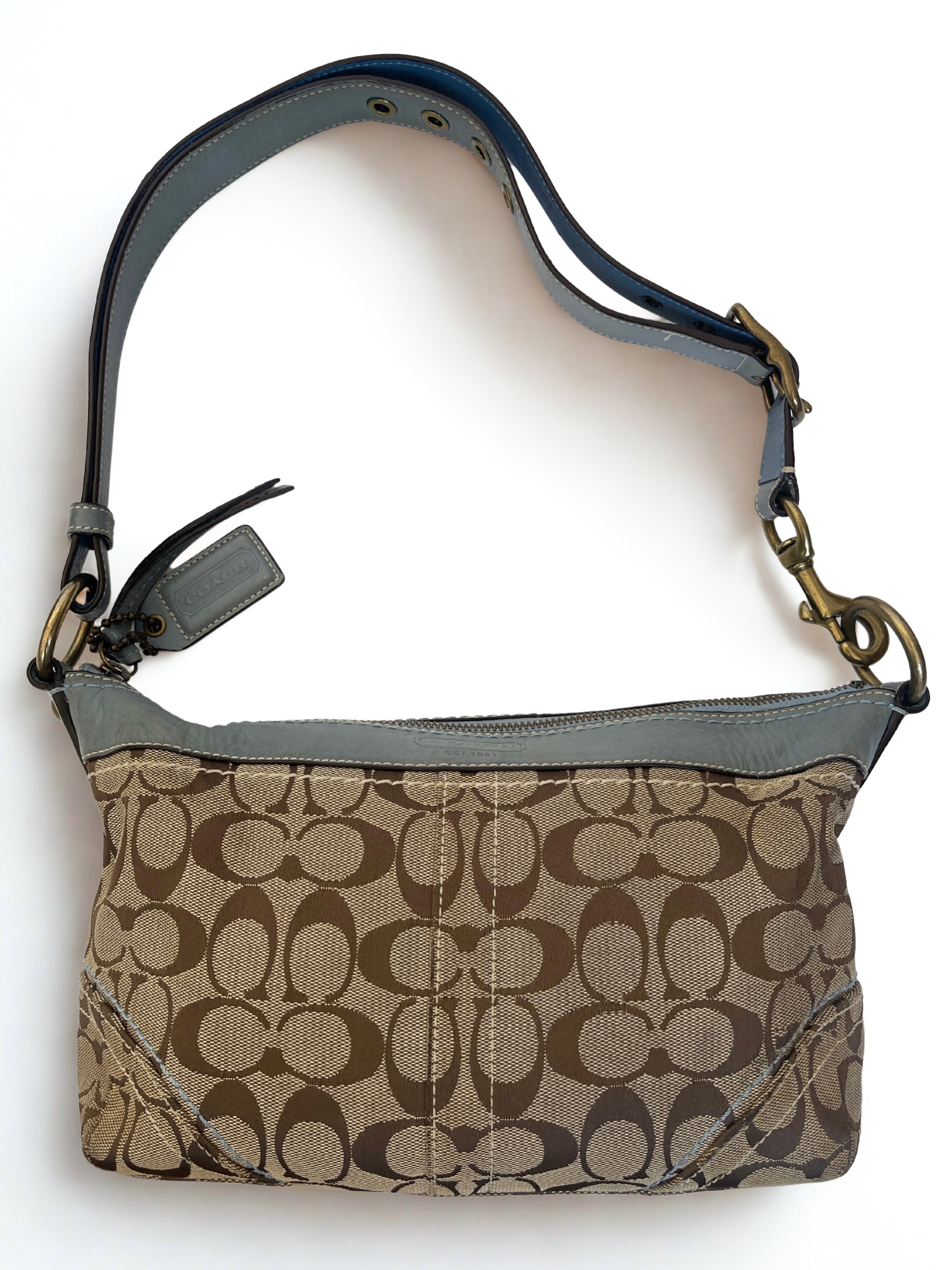 00s Coach signature monogram bag