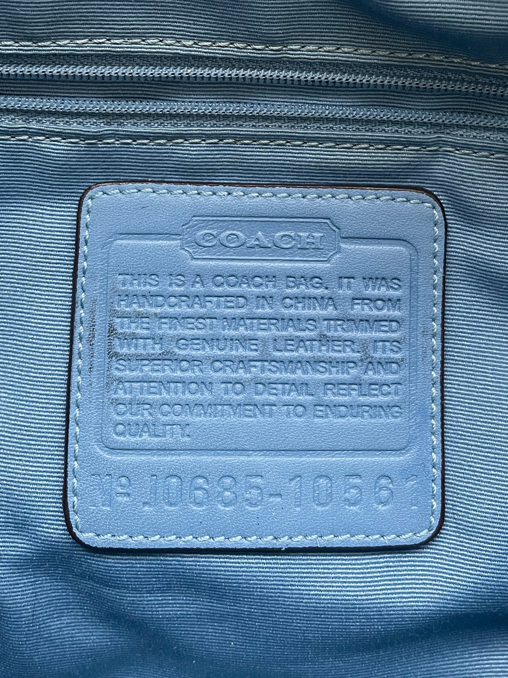00s Coach signature monogram bag