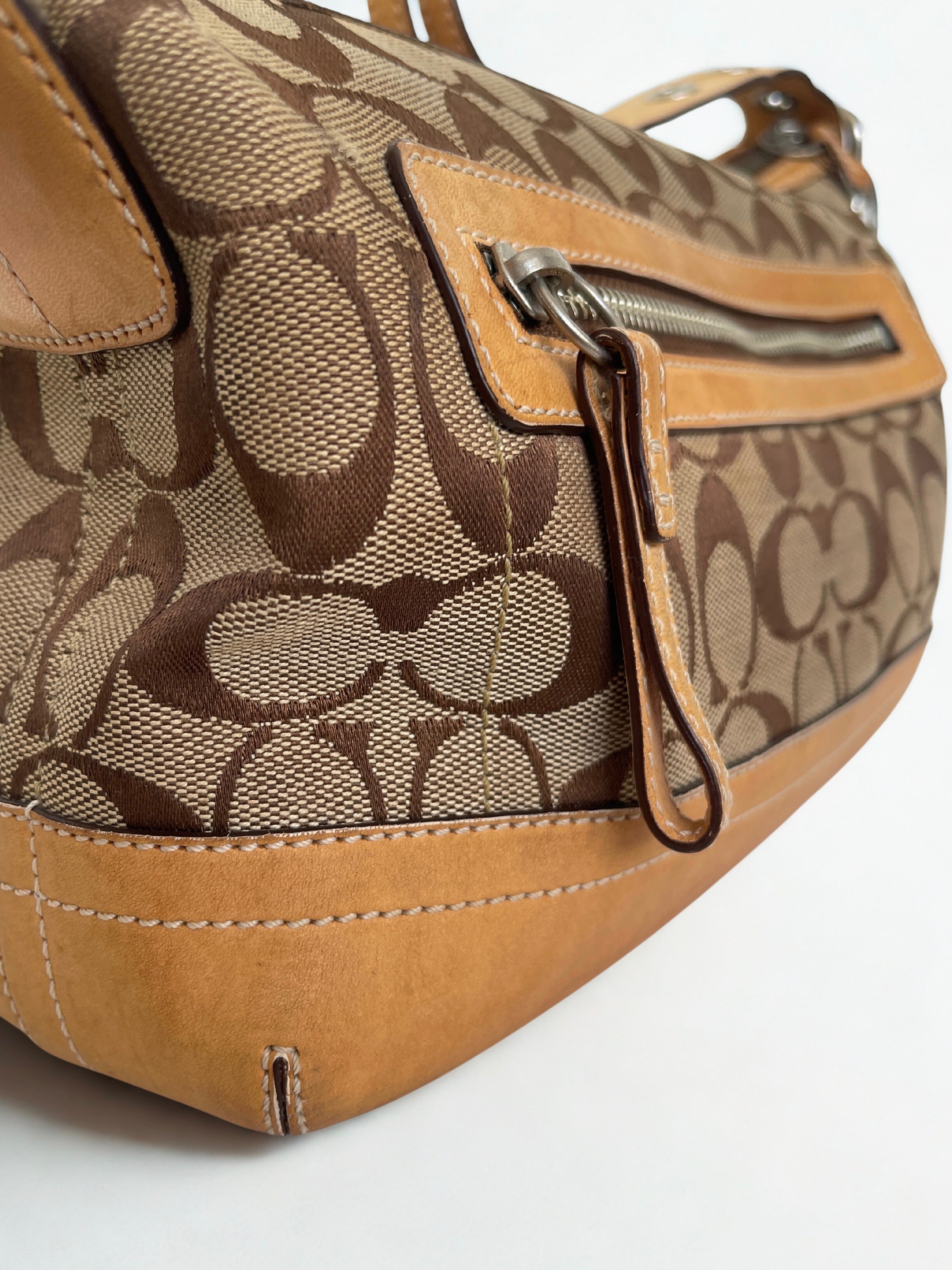 2000s Coach signature monogram bag
