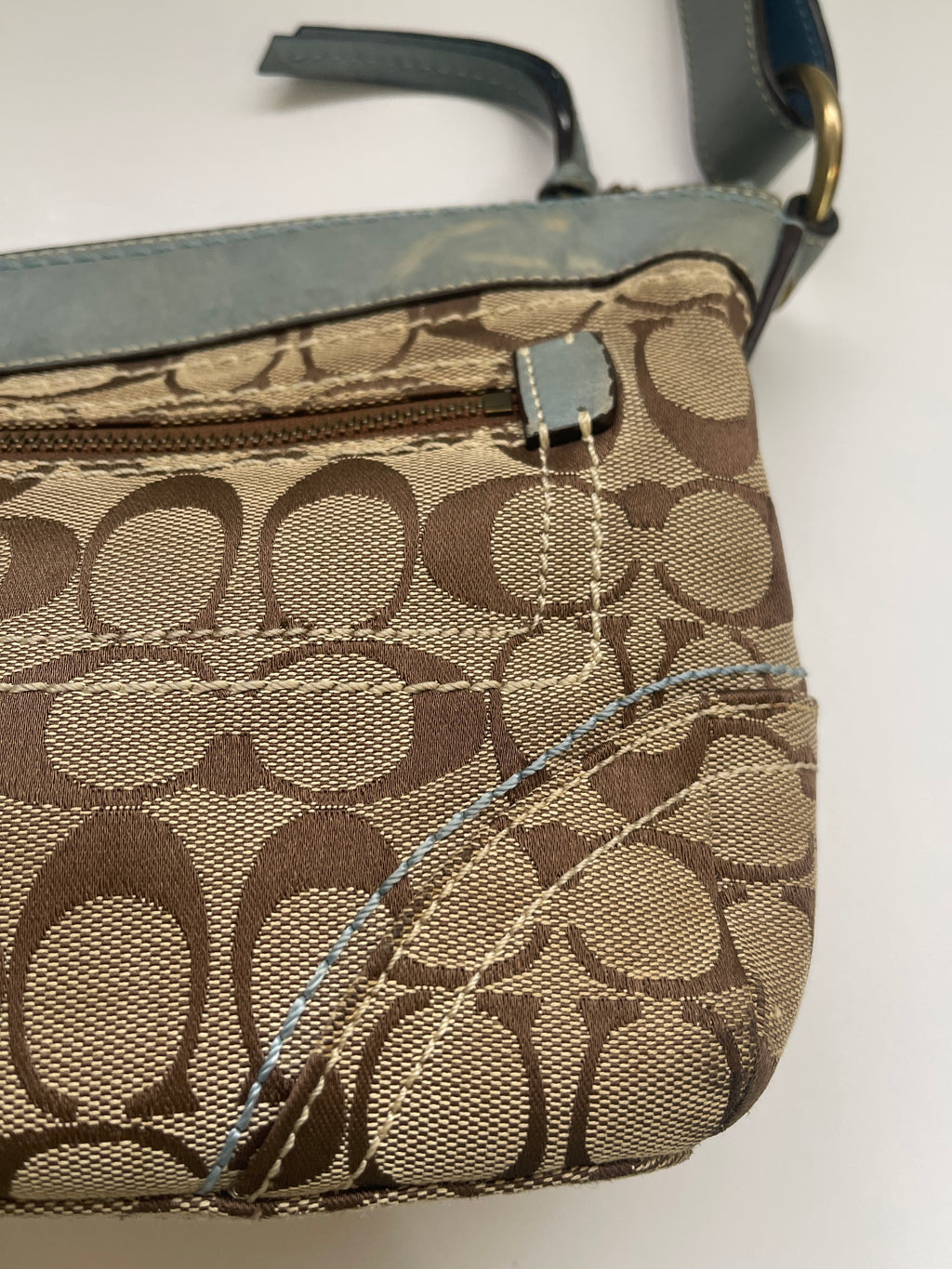 00s Coach signature monogram bag