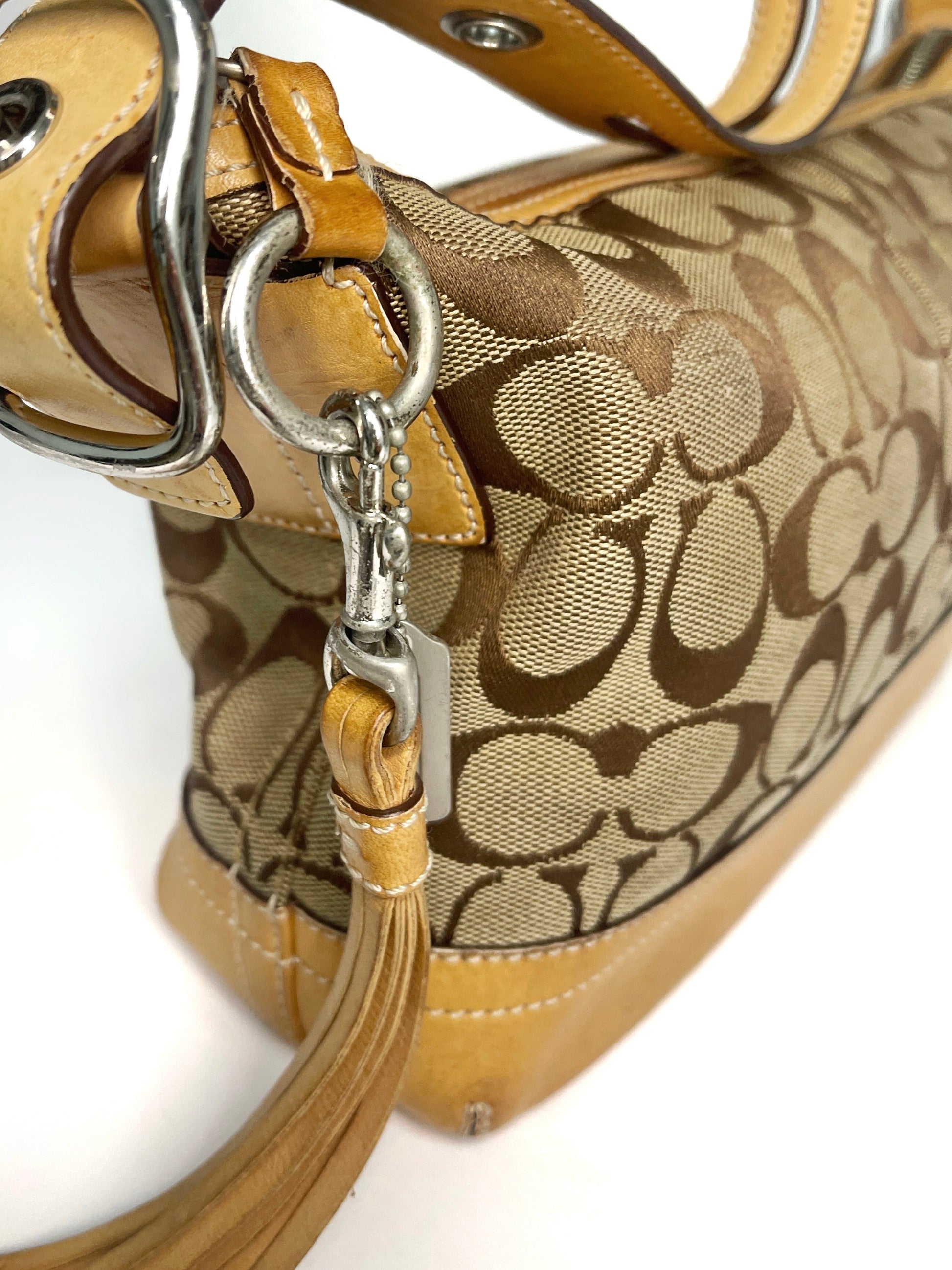 2000s Coach signature monogram bag