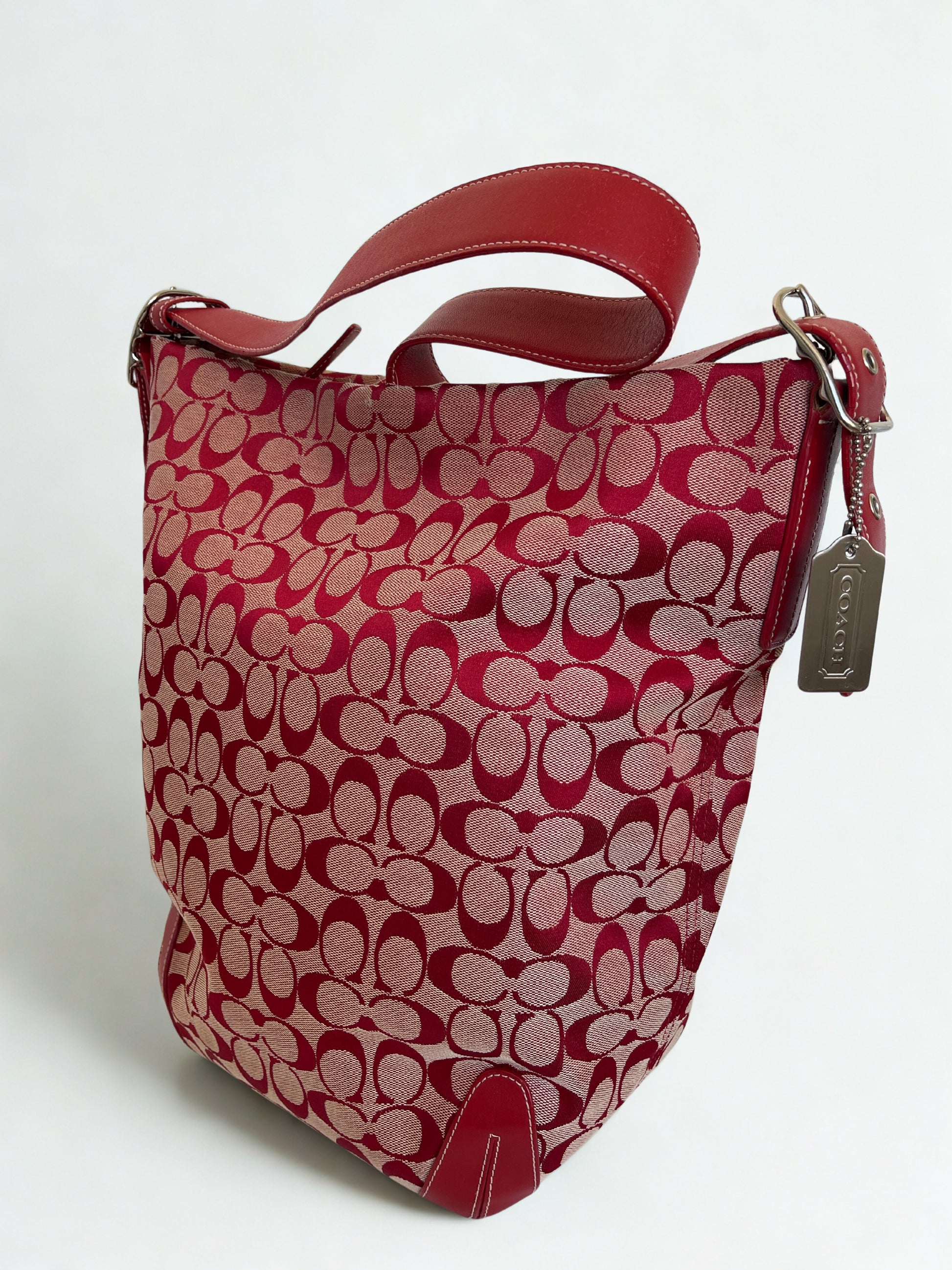 Coach signature XL hobo shoulder bag.