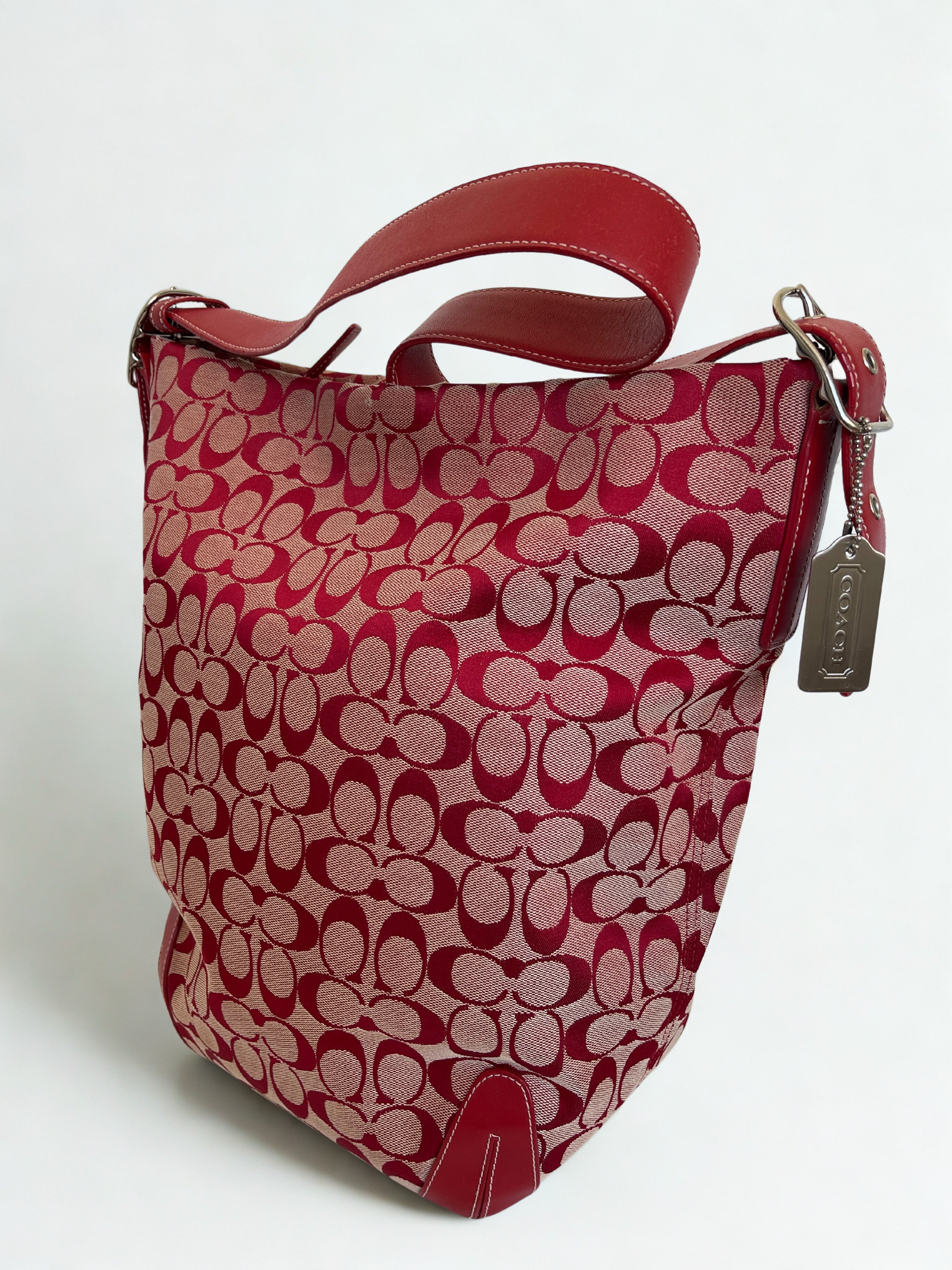 Coach signature XL hobo shoulder bag.