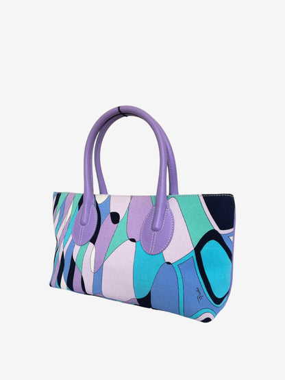 Emilio Pucci top handle bag abstract print