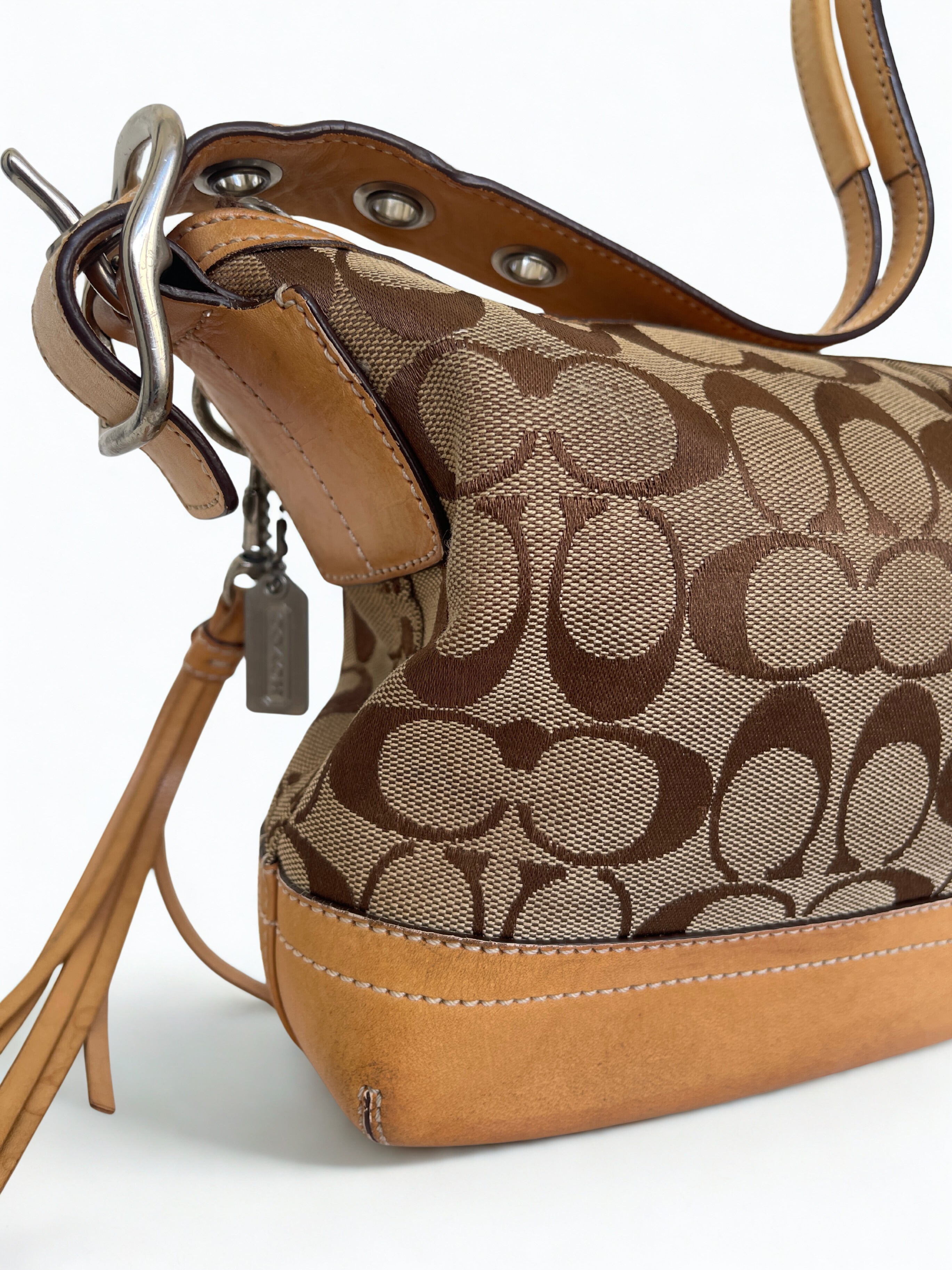 2000s Coach signature monogram bag