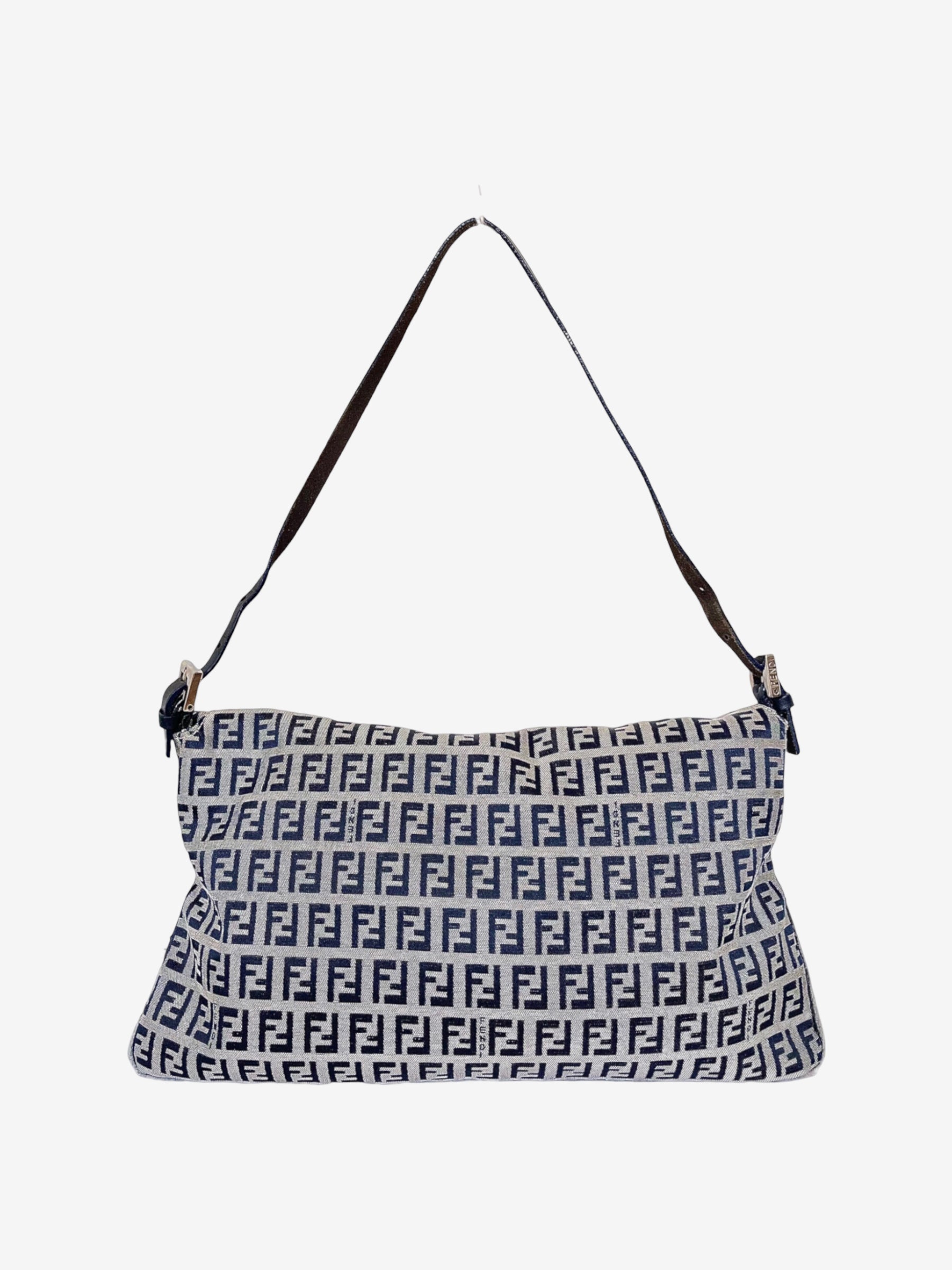 Fendi double flap Zucchino baguette