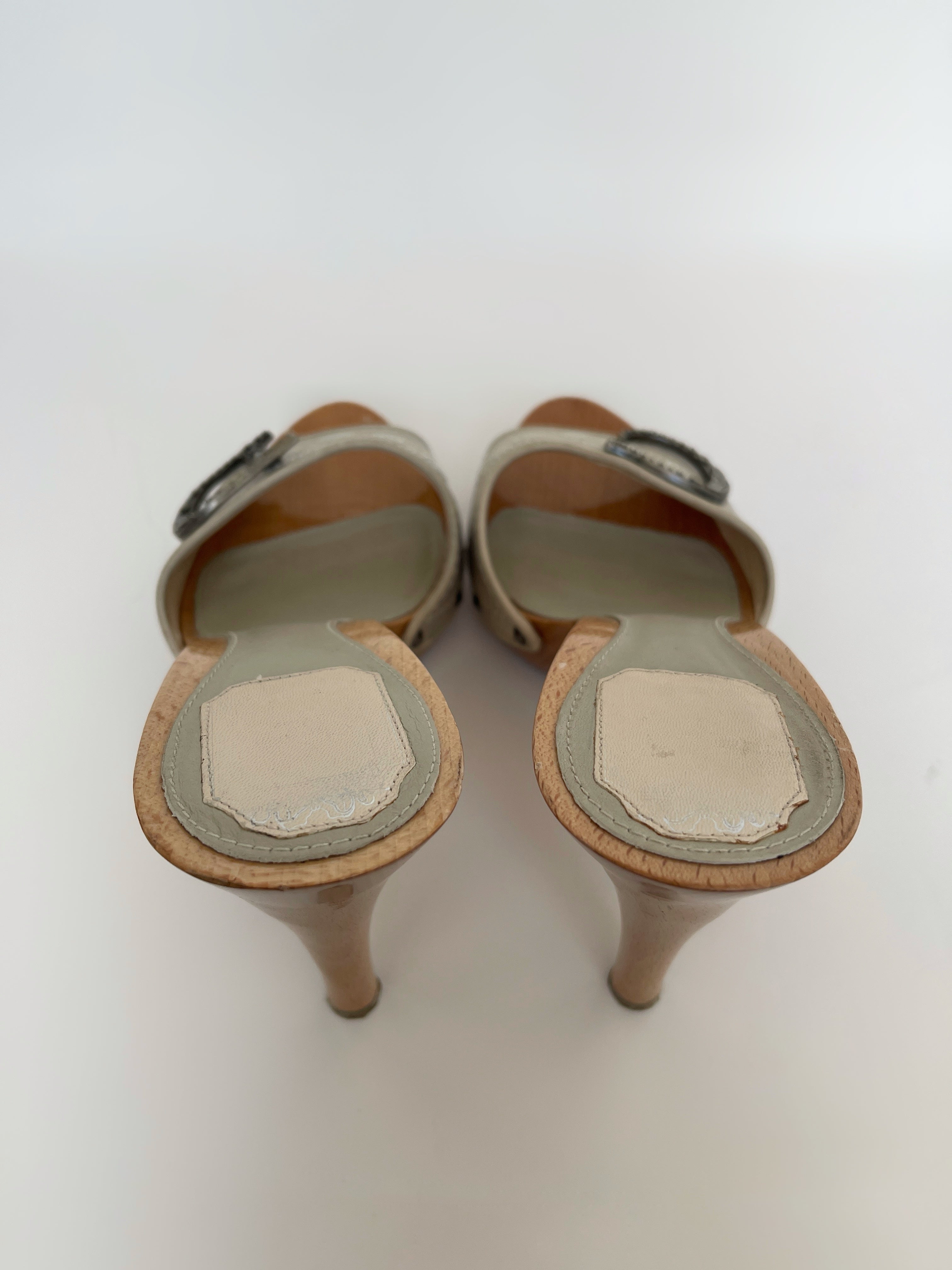 Christian dior western mules with logo detail EU40.5