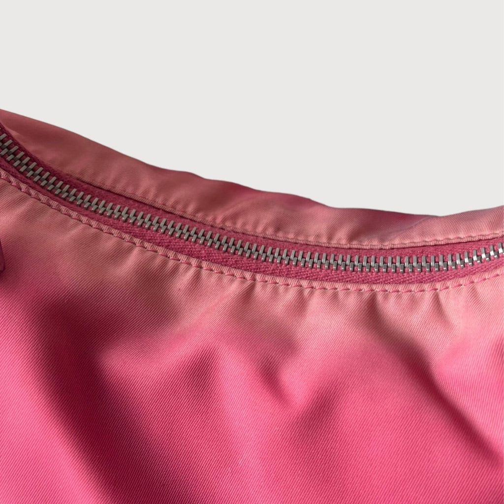 Prada nylon shoulder bag in pink