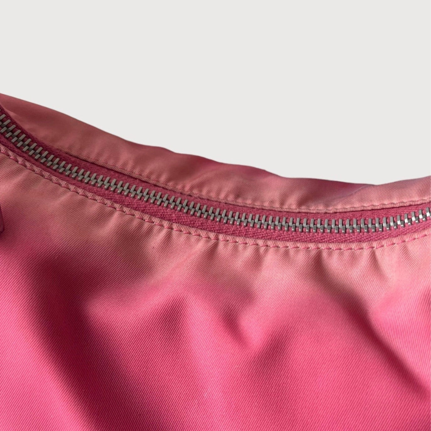 Prada nylon shoulder bag in pink
