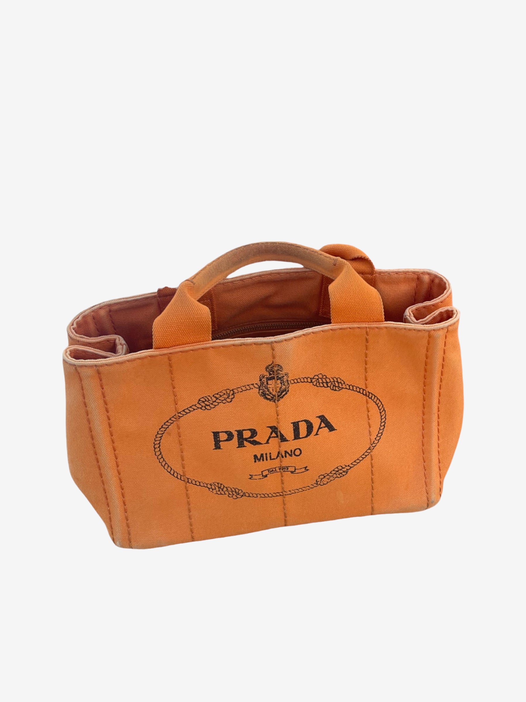 Prada Canapa bag - small orange tote