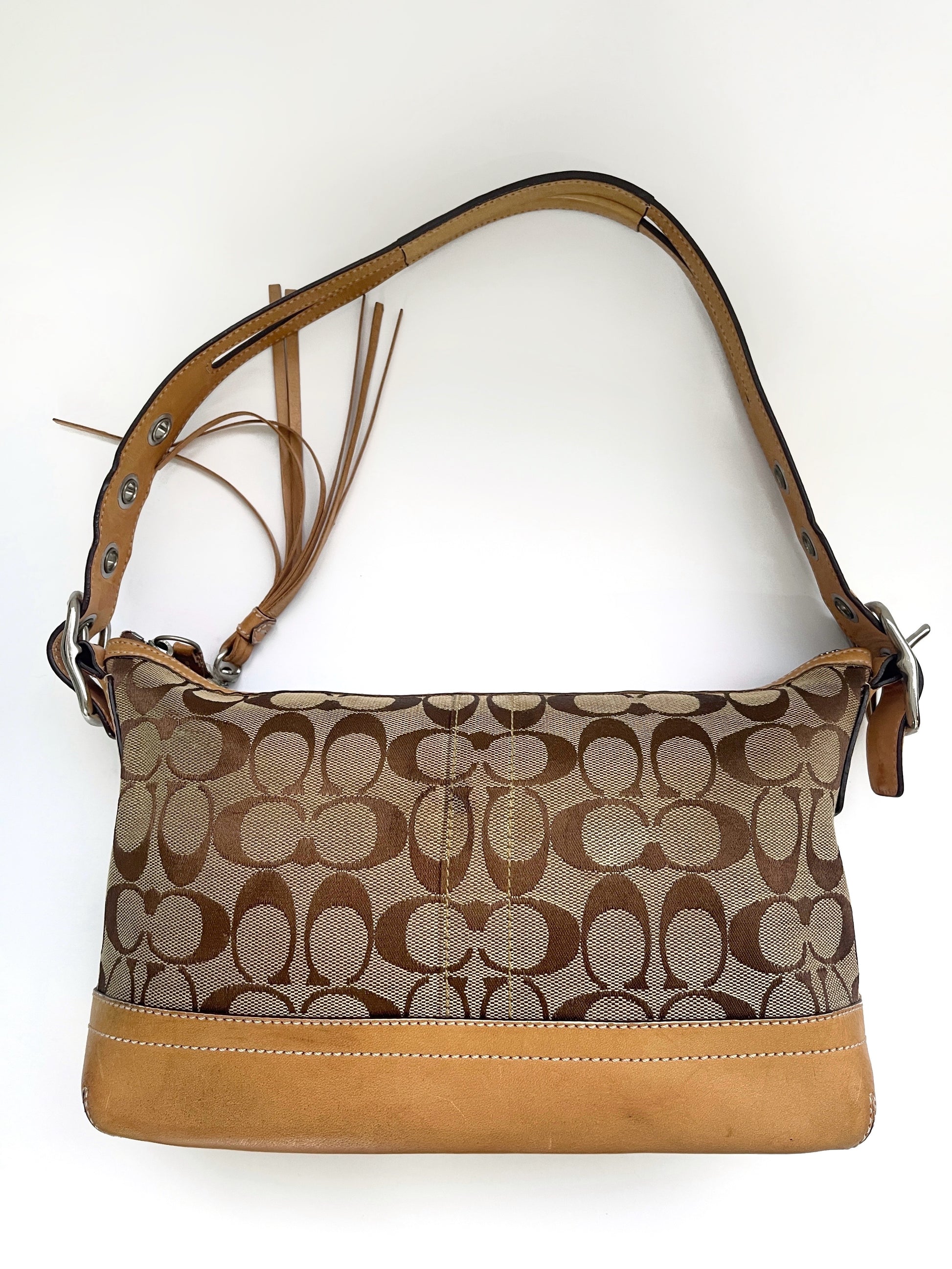 2000s Coach signature monogram bag