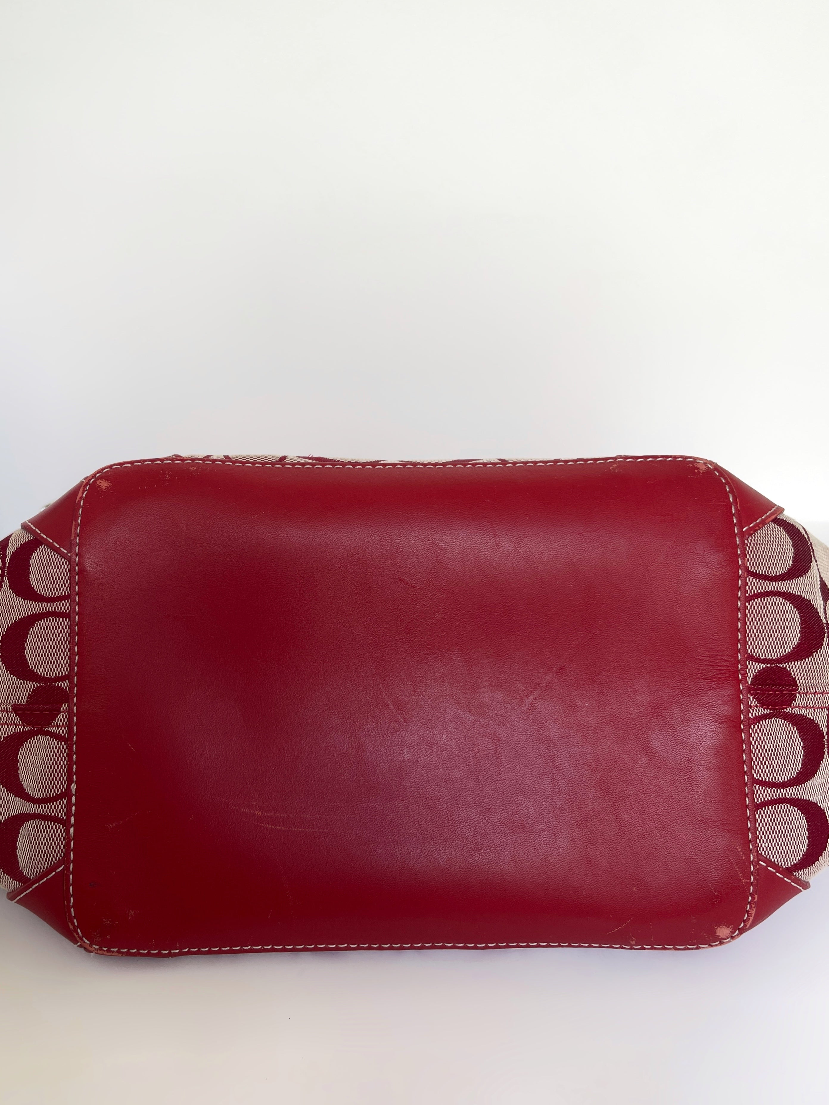 Coach signature XL hobo shoulder bag.