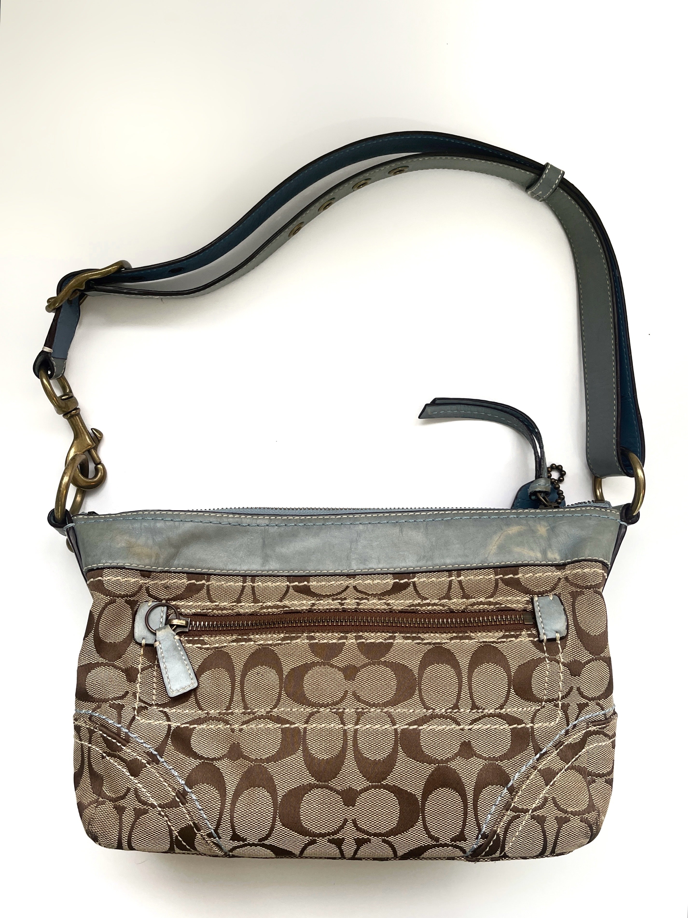 00s Coach signature monogram bag