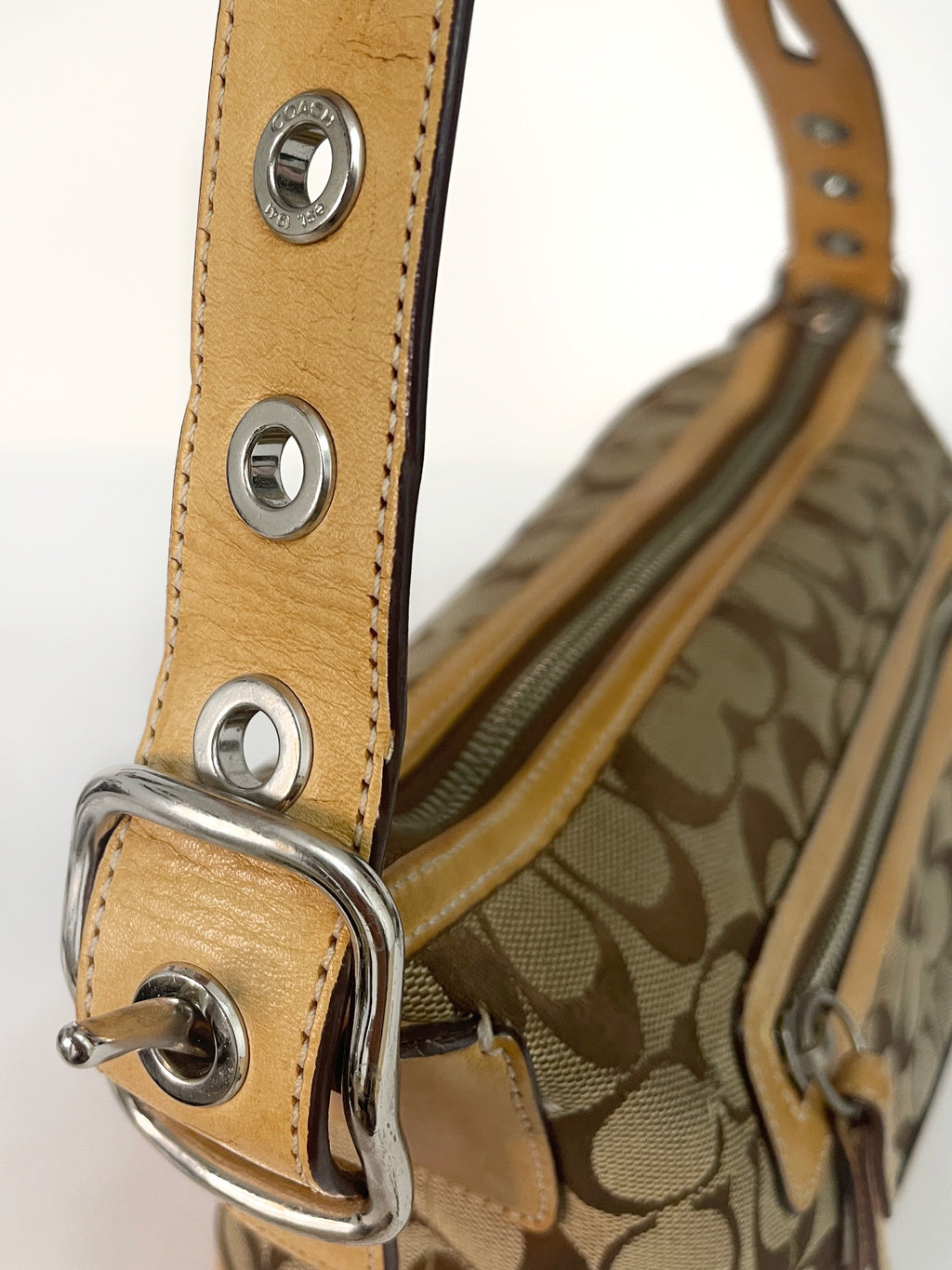 2000s Coach signature monogram bag