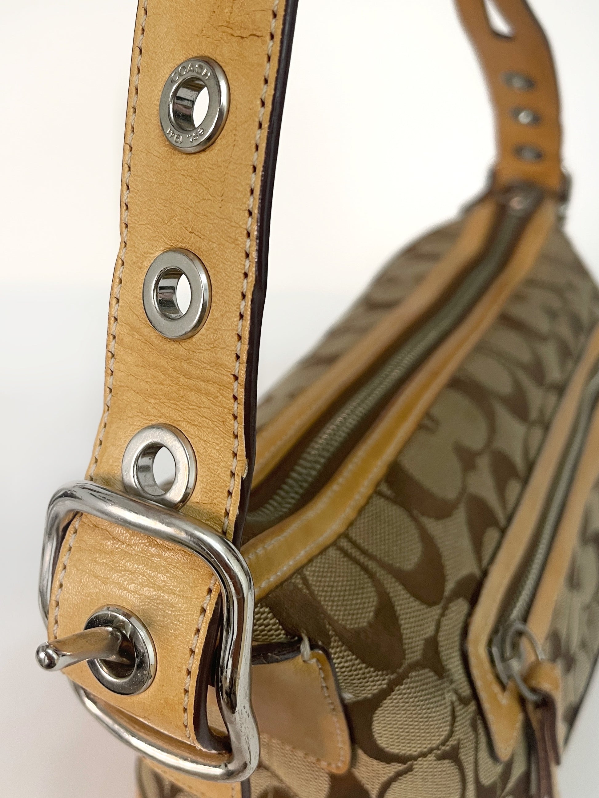 2000s Coach signature monogram bag