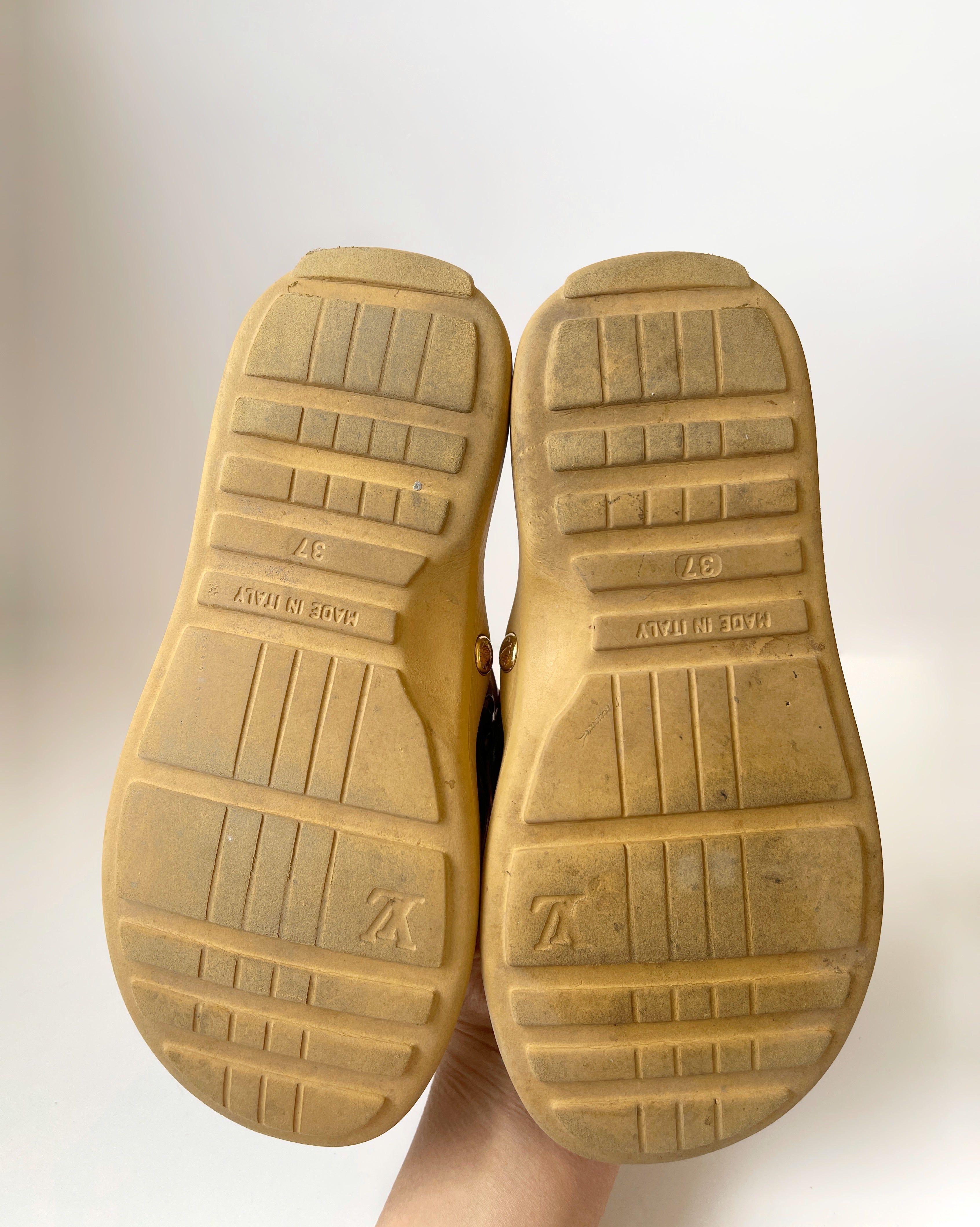 Louis Vuitton monogram slides sandals mules