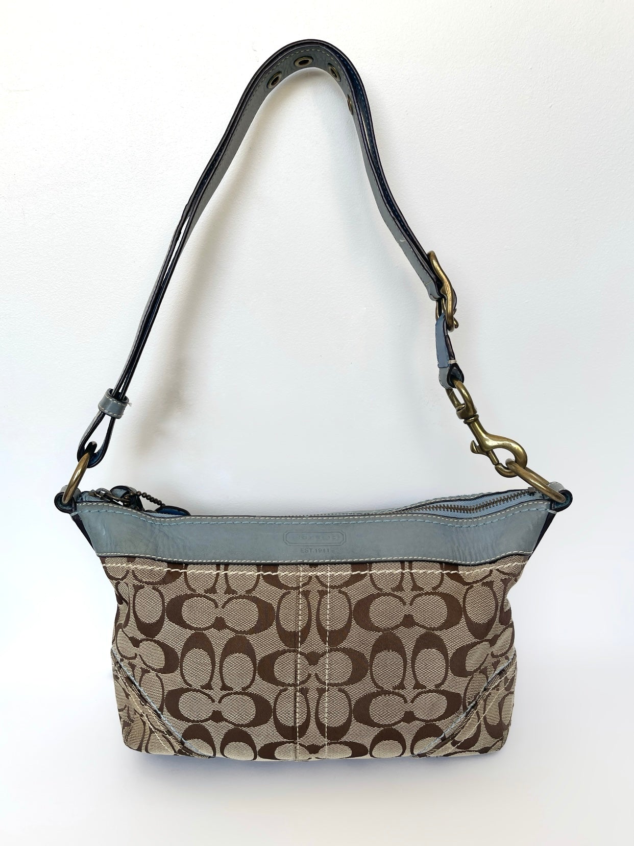 00s Coach signature monogram bag