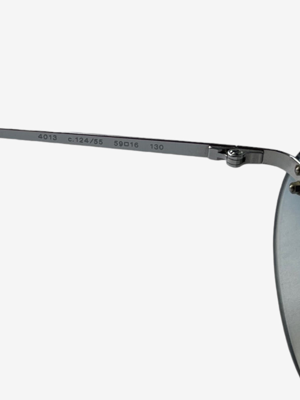 Vintage Chanel oval ombre rimless sunglasses