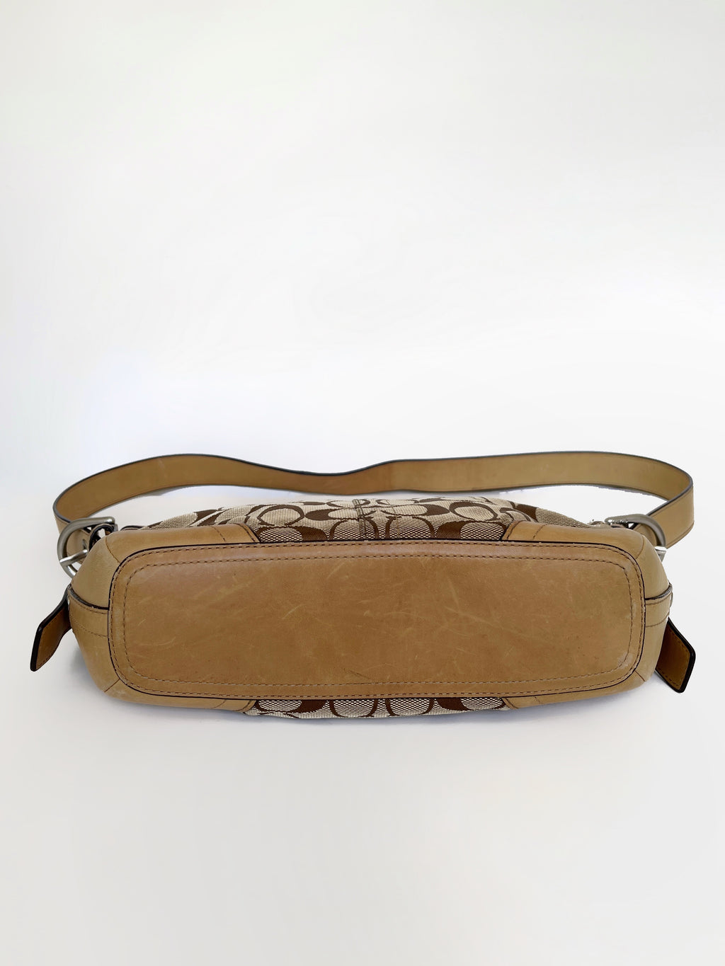 2000s Coach signature monogram crossbody bag