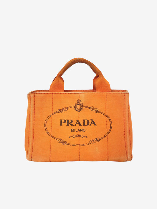 Prada Canapa bag - small orange tote