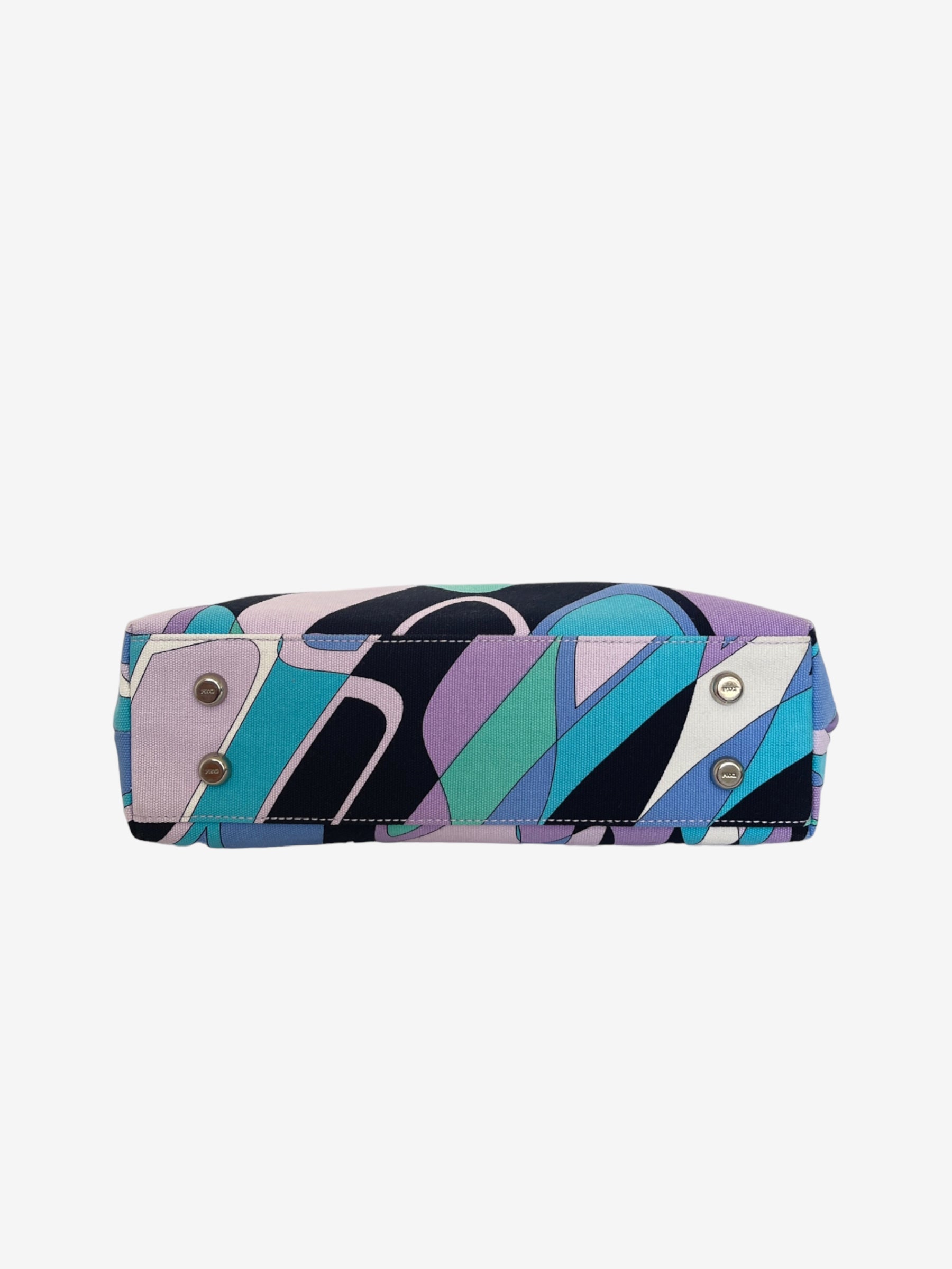 Emilio Pucci top handle bag abstract print