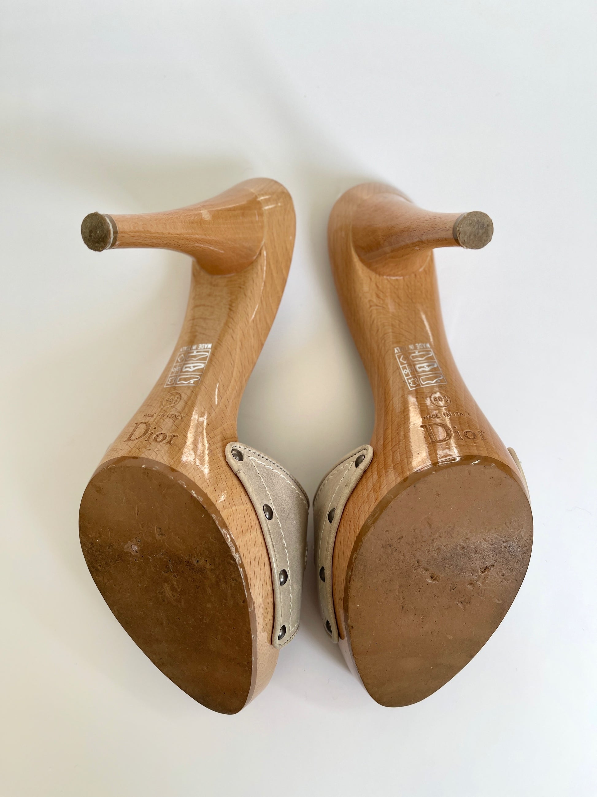 Christian dior western mules with logo detail EU40.5