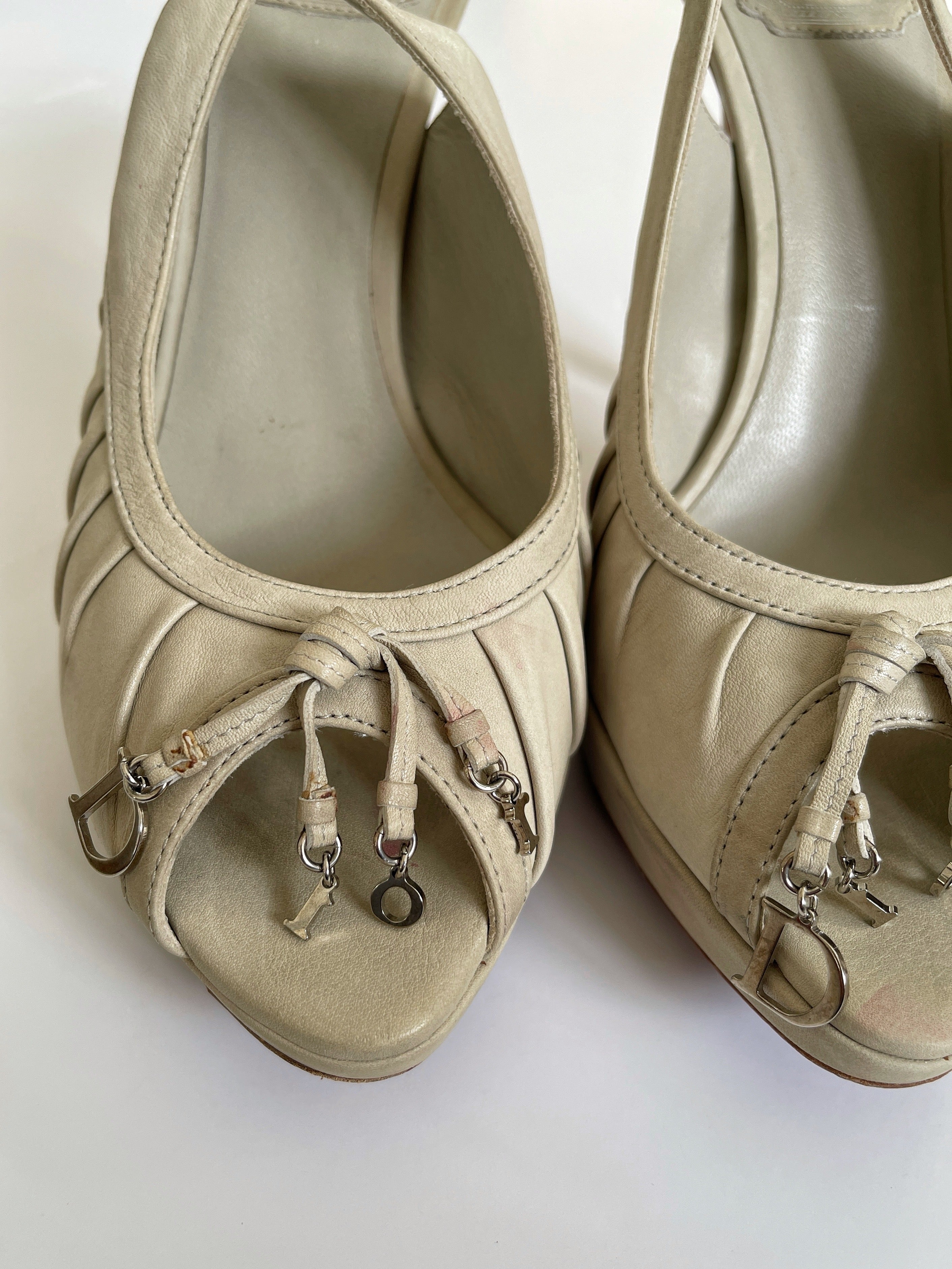 Dior Gipsy heels slingback sandals. EU40