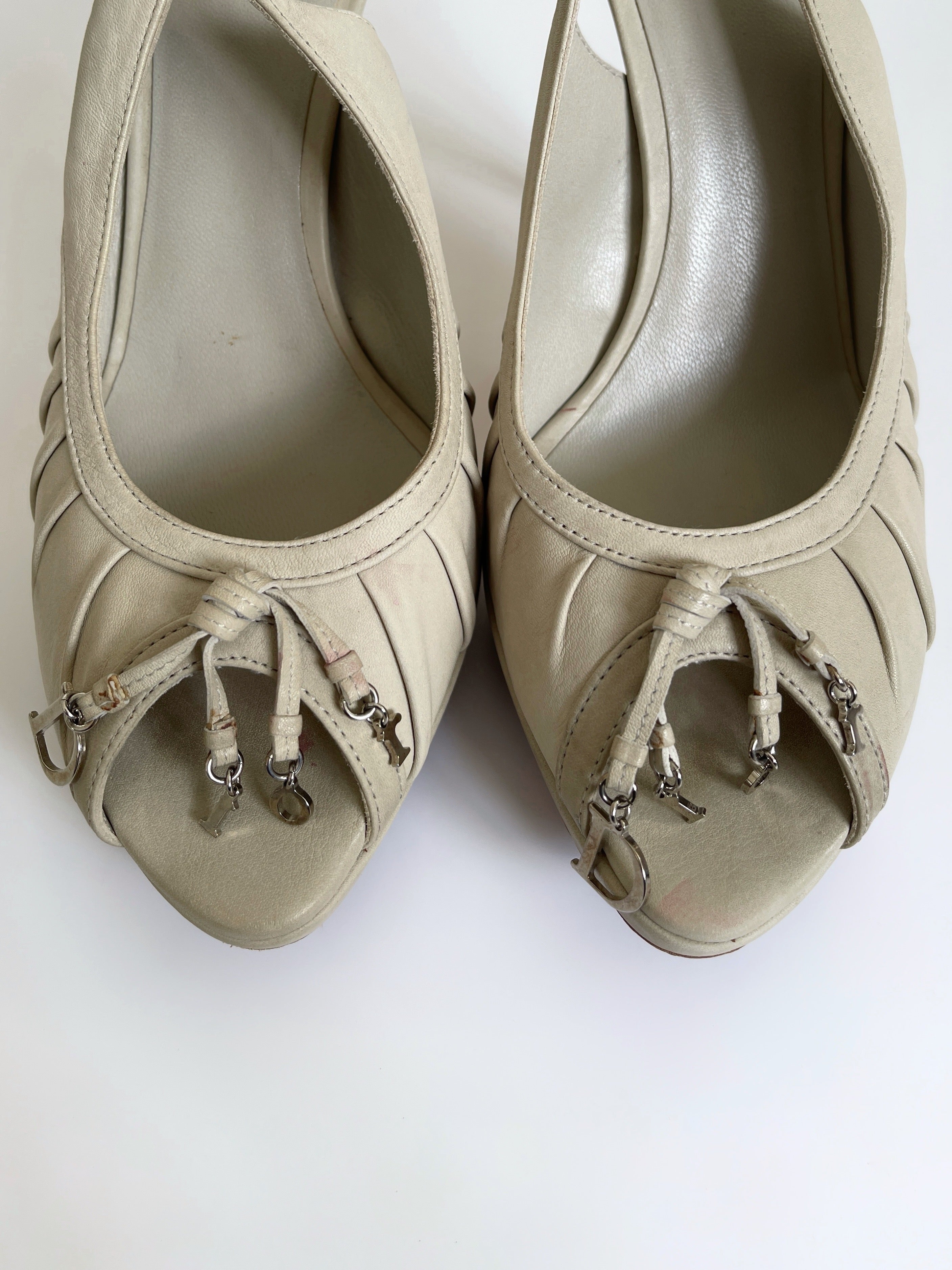 Dior Gipsy heels slingback sandals. EU40