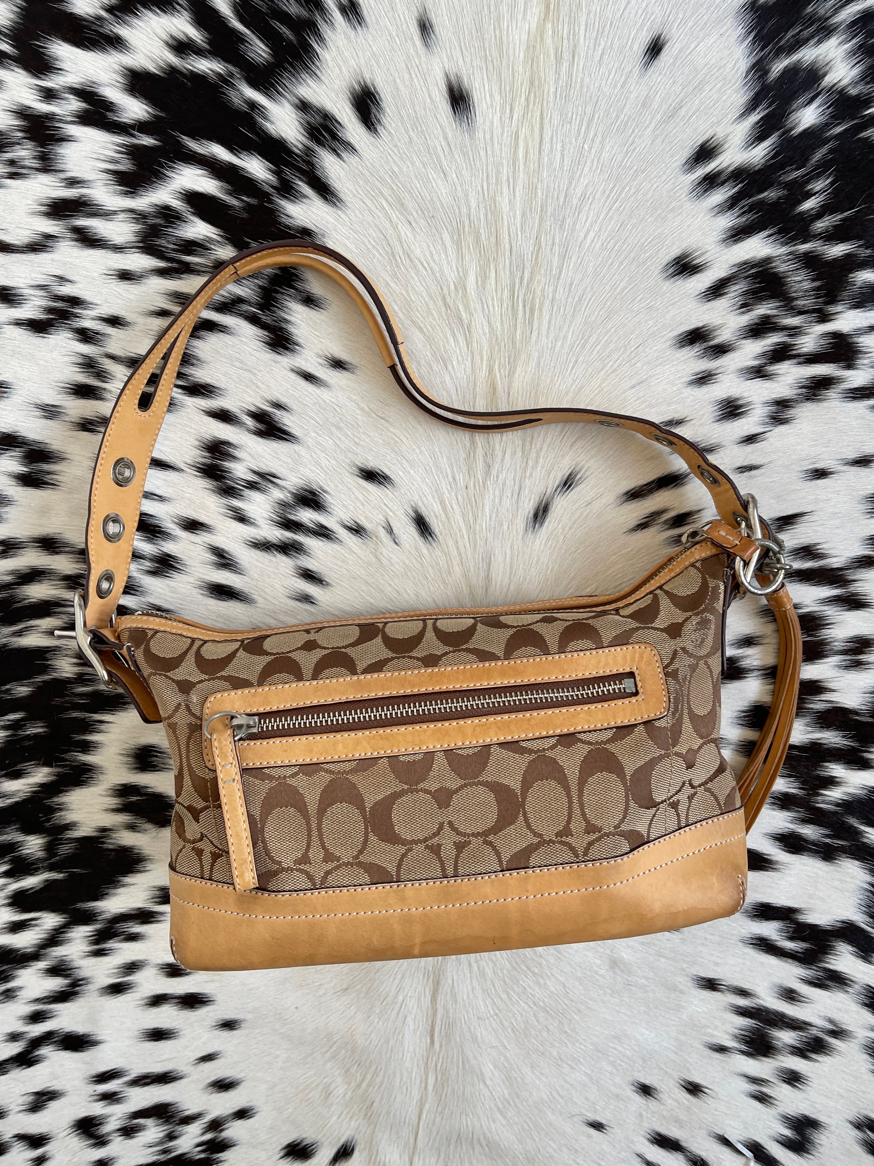 2000s Coach signature monogram bag