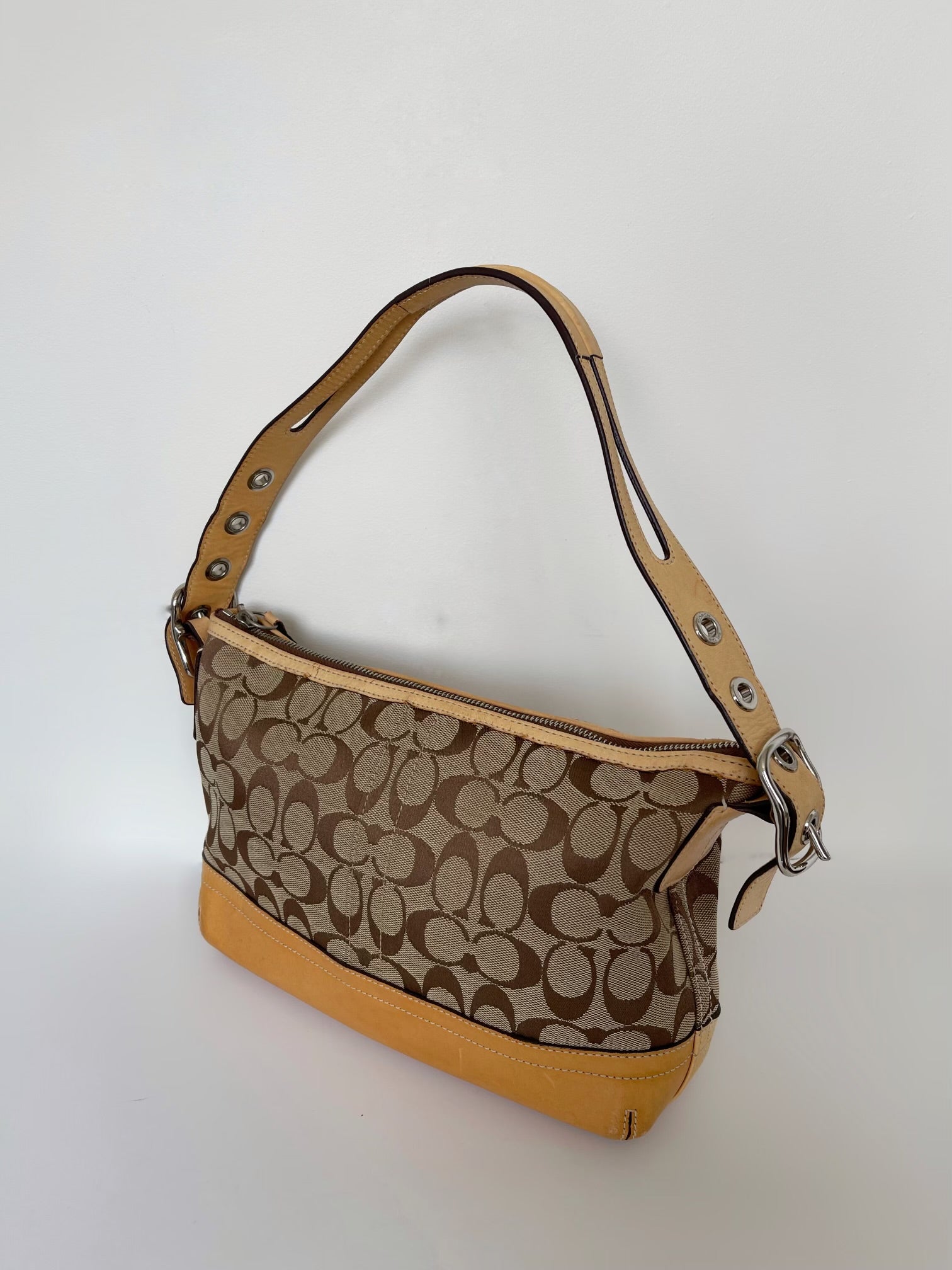 2000s Coach signature monogram bag
